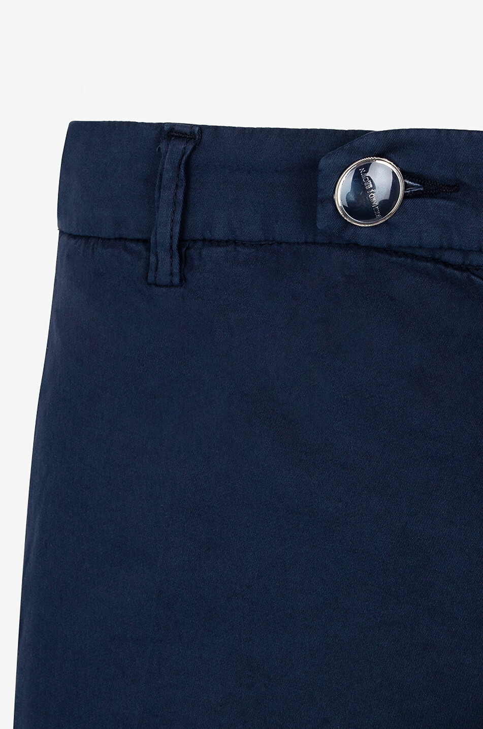 RICHARD J. BROWN Singapore slim fit cotton and silk chino trousers Men DARK BLUE 3