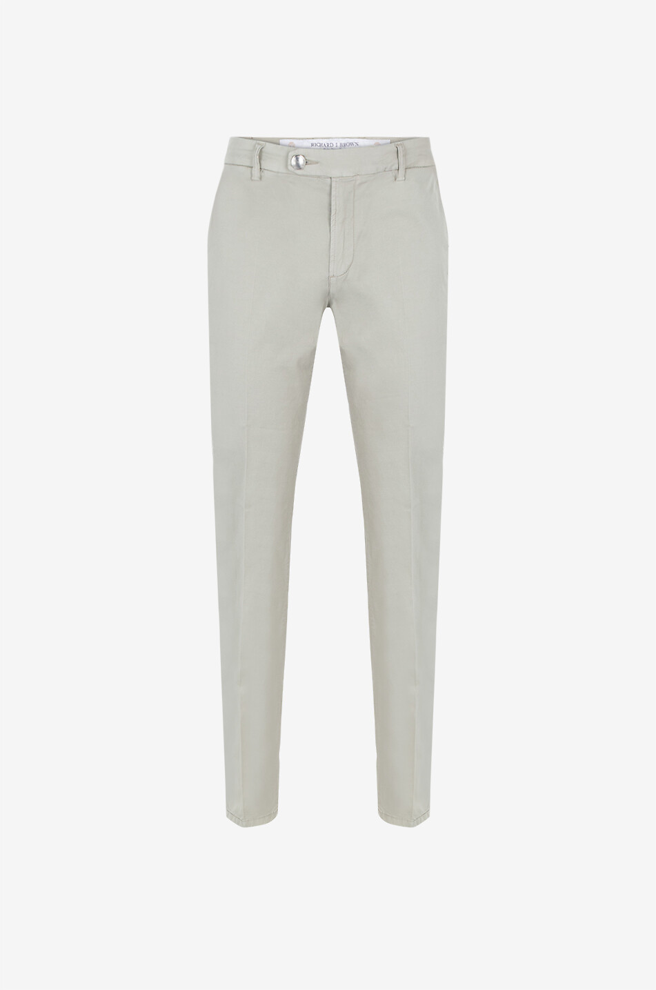 Pantalon chino slim en coton et soie Singapore