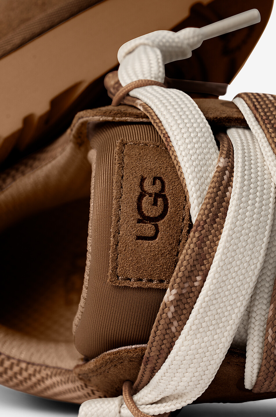 UGG Lo Lowmel leather lace-up low-top sneakers Women LIGHT BROWN 4