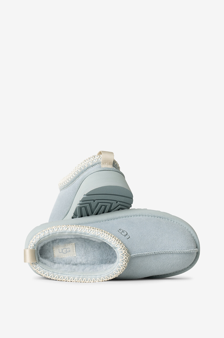 UGG Tazz lined suede slippers Women LIGHT BLUE 4