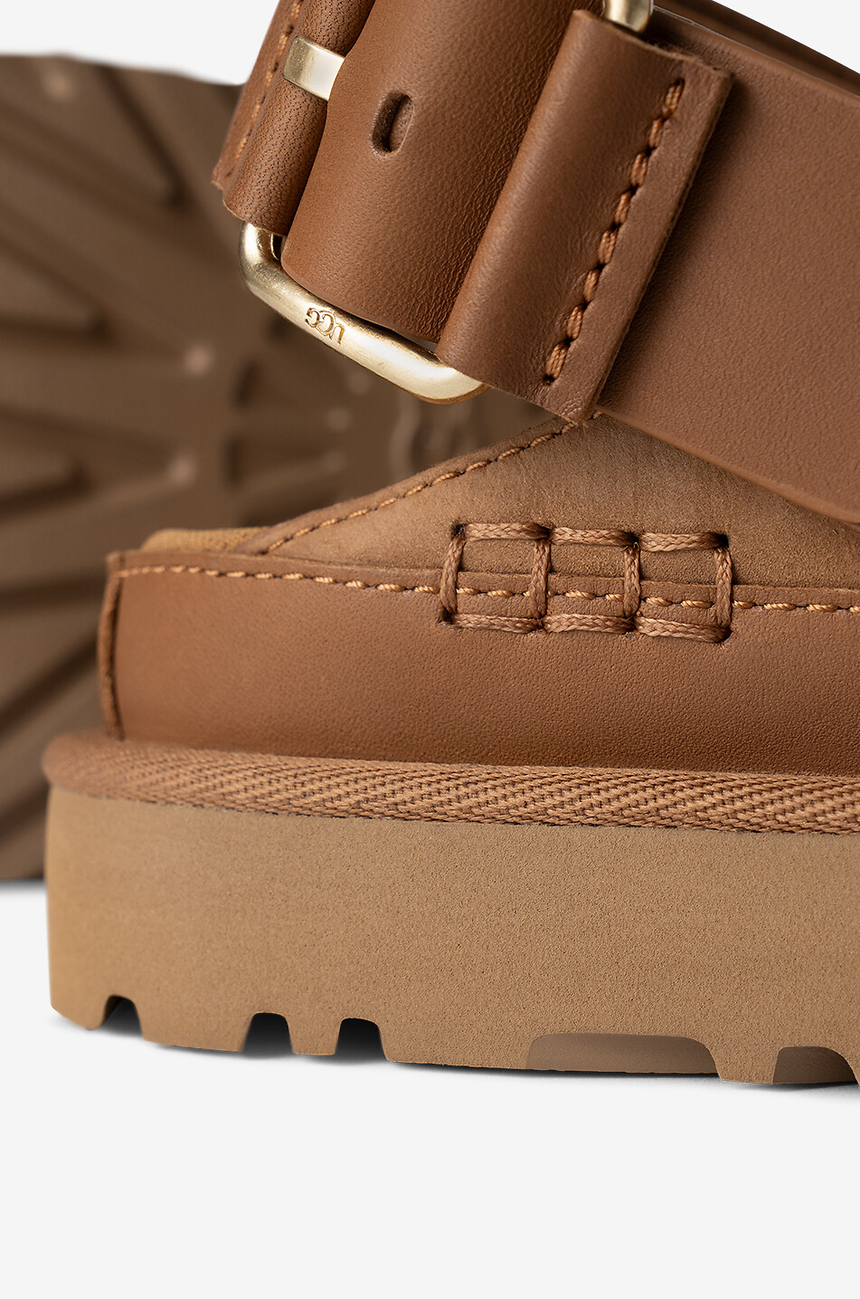 UGG Goldenstar Villa leather clogs Women LIGHT BROWN 5