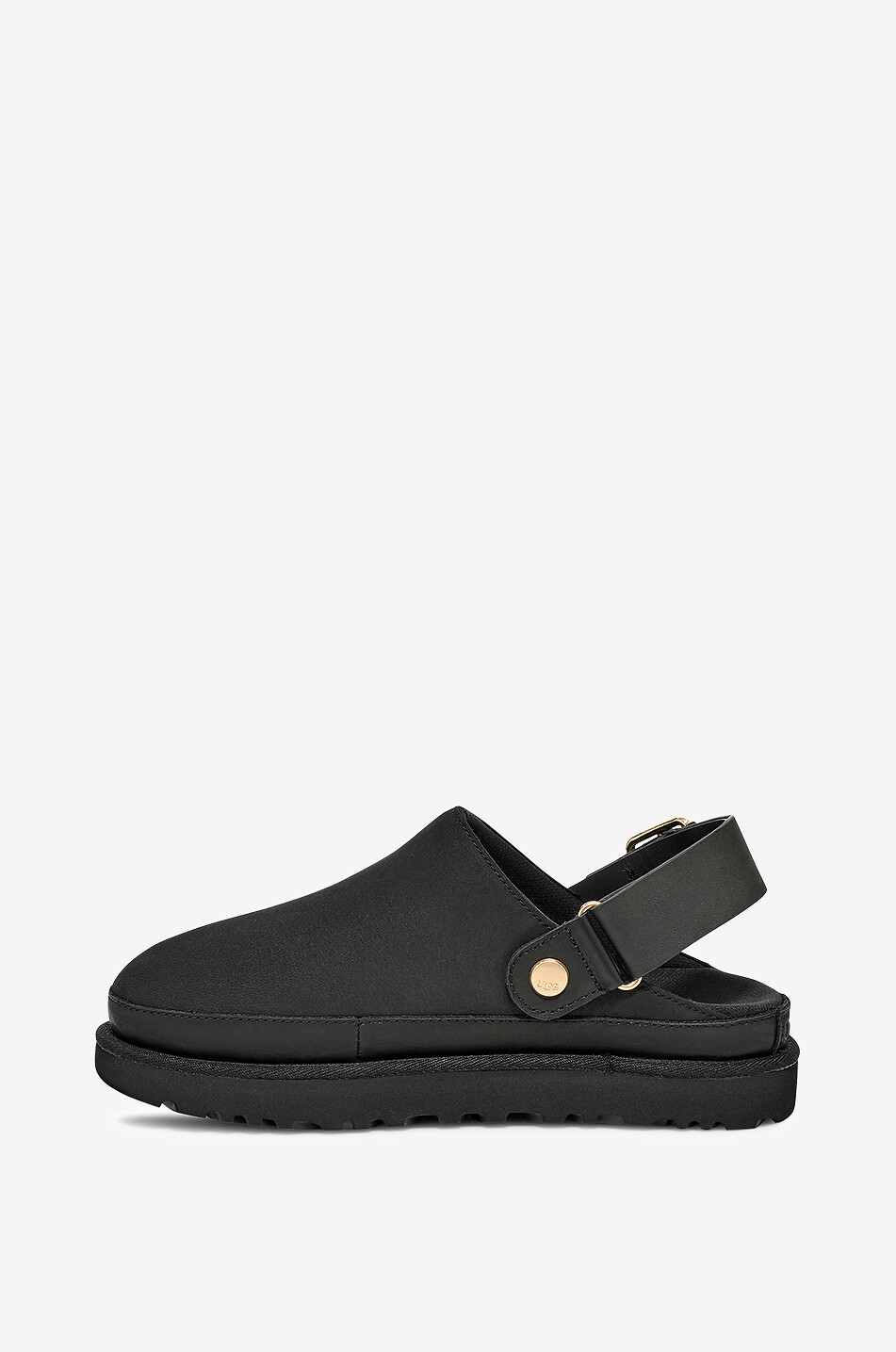 UGG Clogs aus Leder Goldenstar Villa Damen SCHWARZ 3