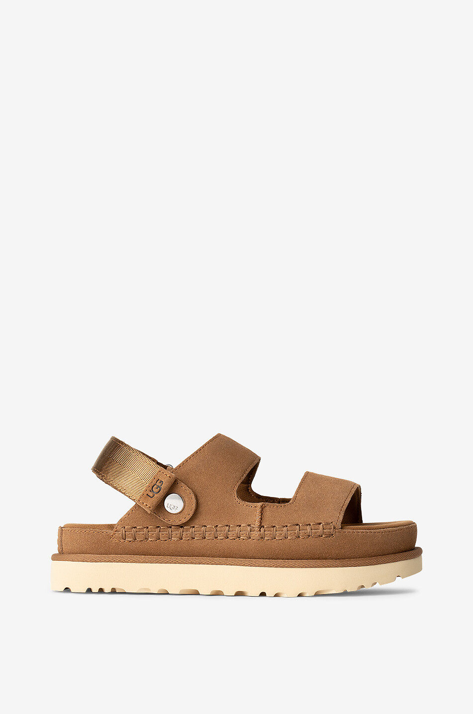 UGG Goldenstar leather flat sandals Women LIGHT BROWN 1