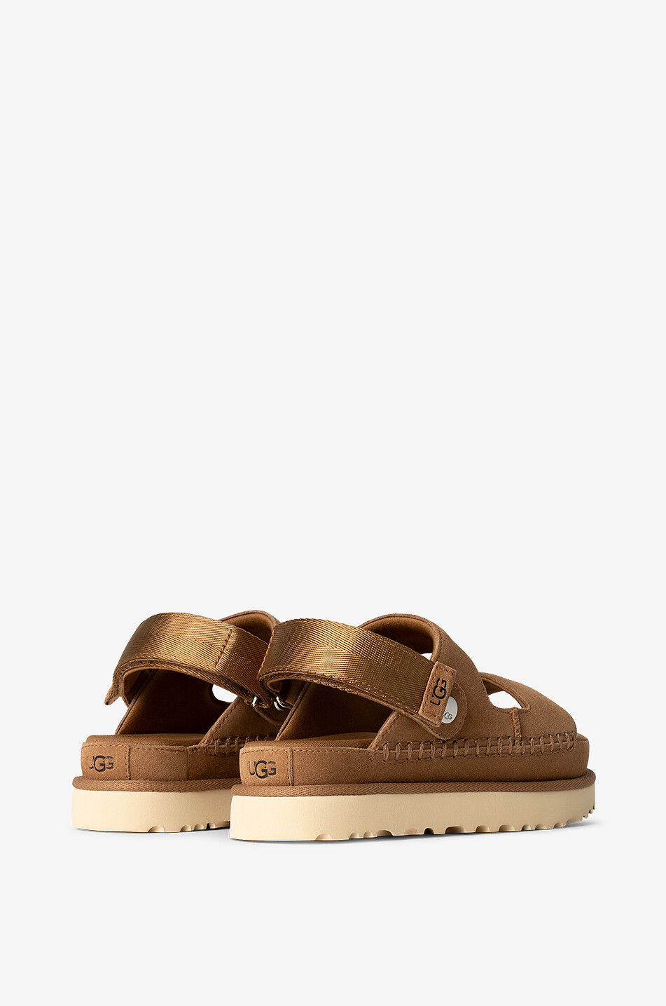 UGG Goldenstar leather flat sandals Women LIGHT BROWN 3