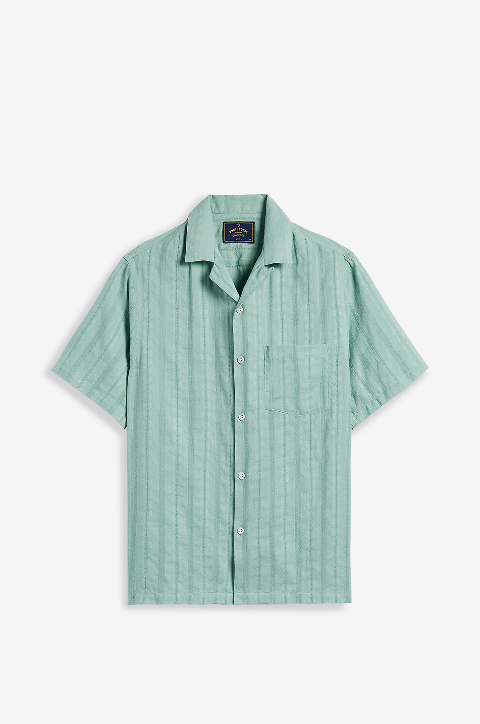 Chemise à manches courtes en jacquard Almada