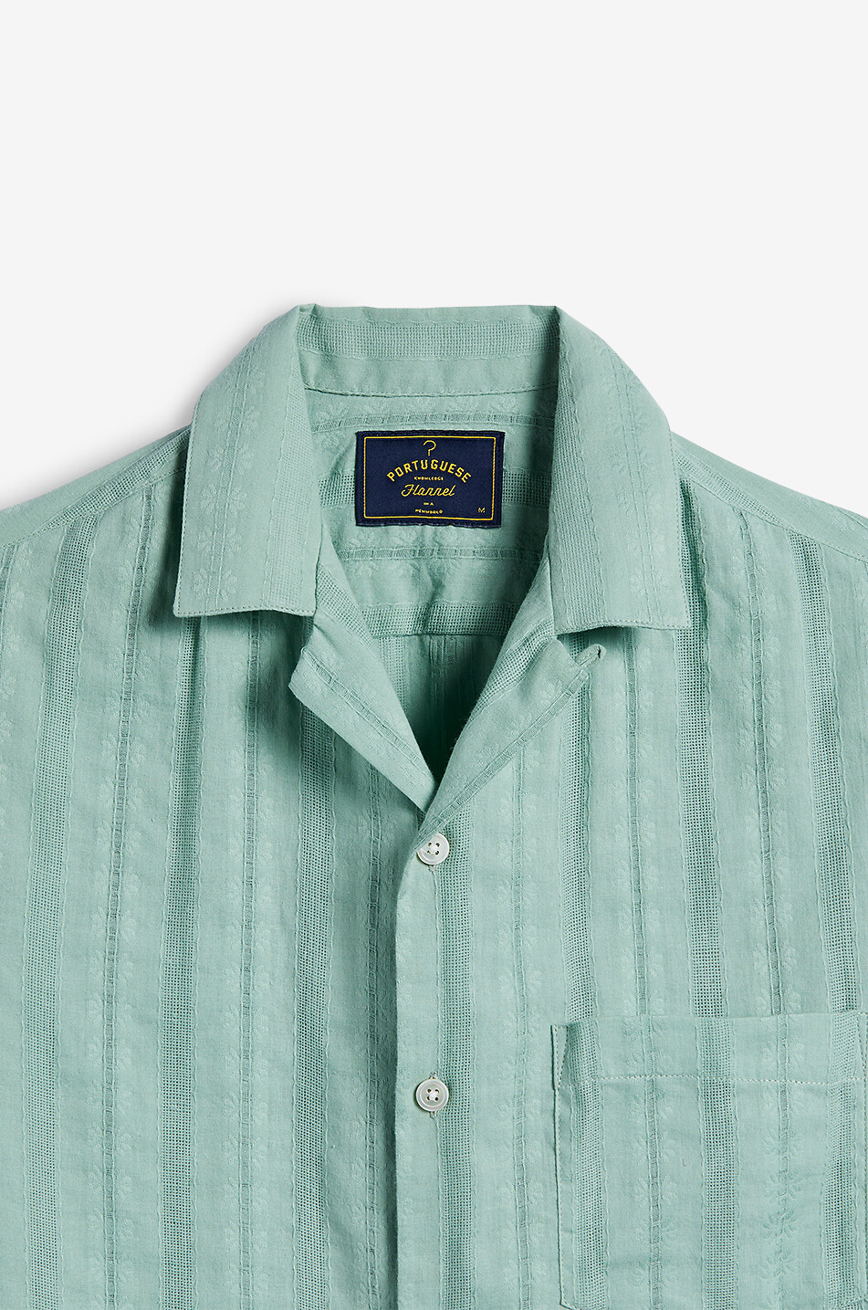 Chemise à manches courtes en jacquard Almada