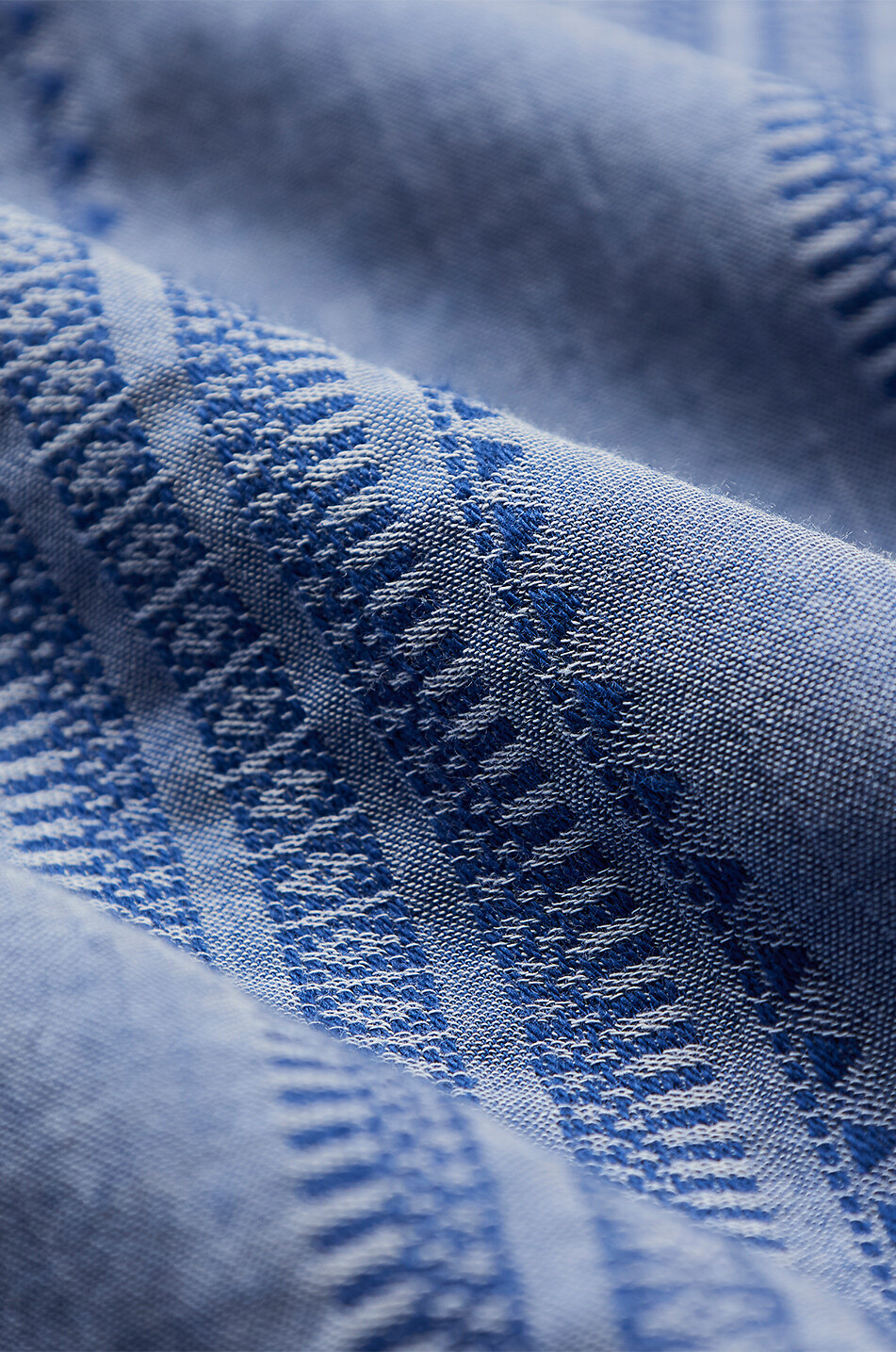 Kurzarm-Hemd aus Baumwolljacquard Pacific
