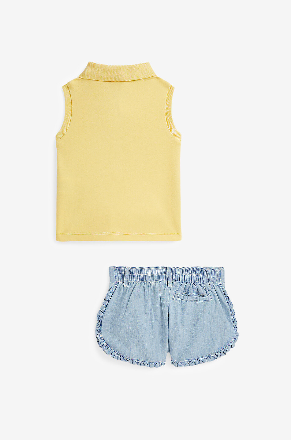 POLO RALPH LAUREN Shorts and sleeveless polo shirt baby set Baby YELLOW 2