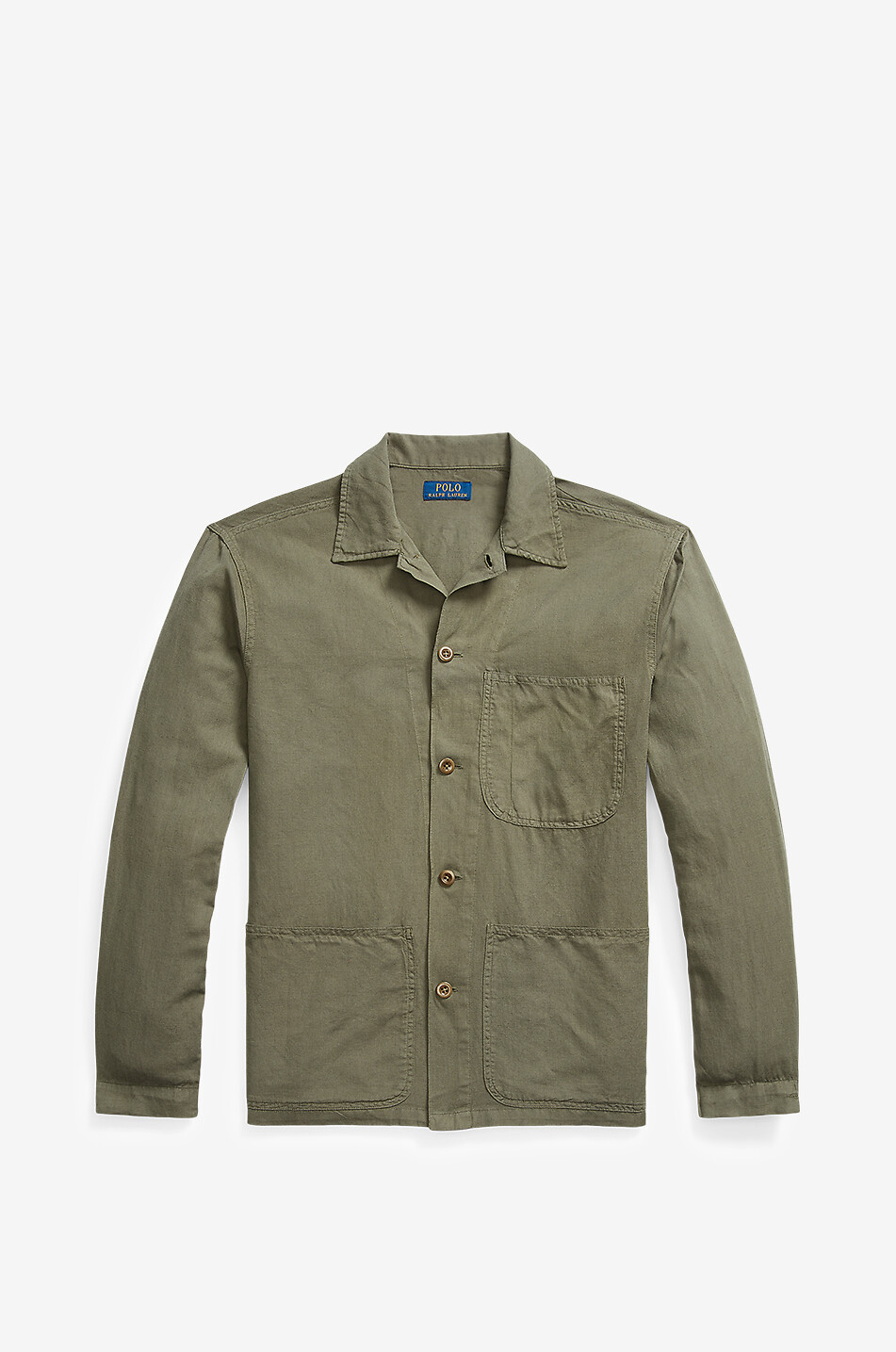 POLO RALPH LAUREN Surchemise en coton et lin Homme KAKI 1