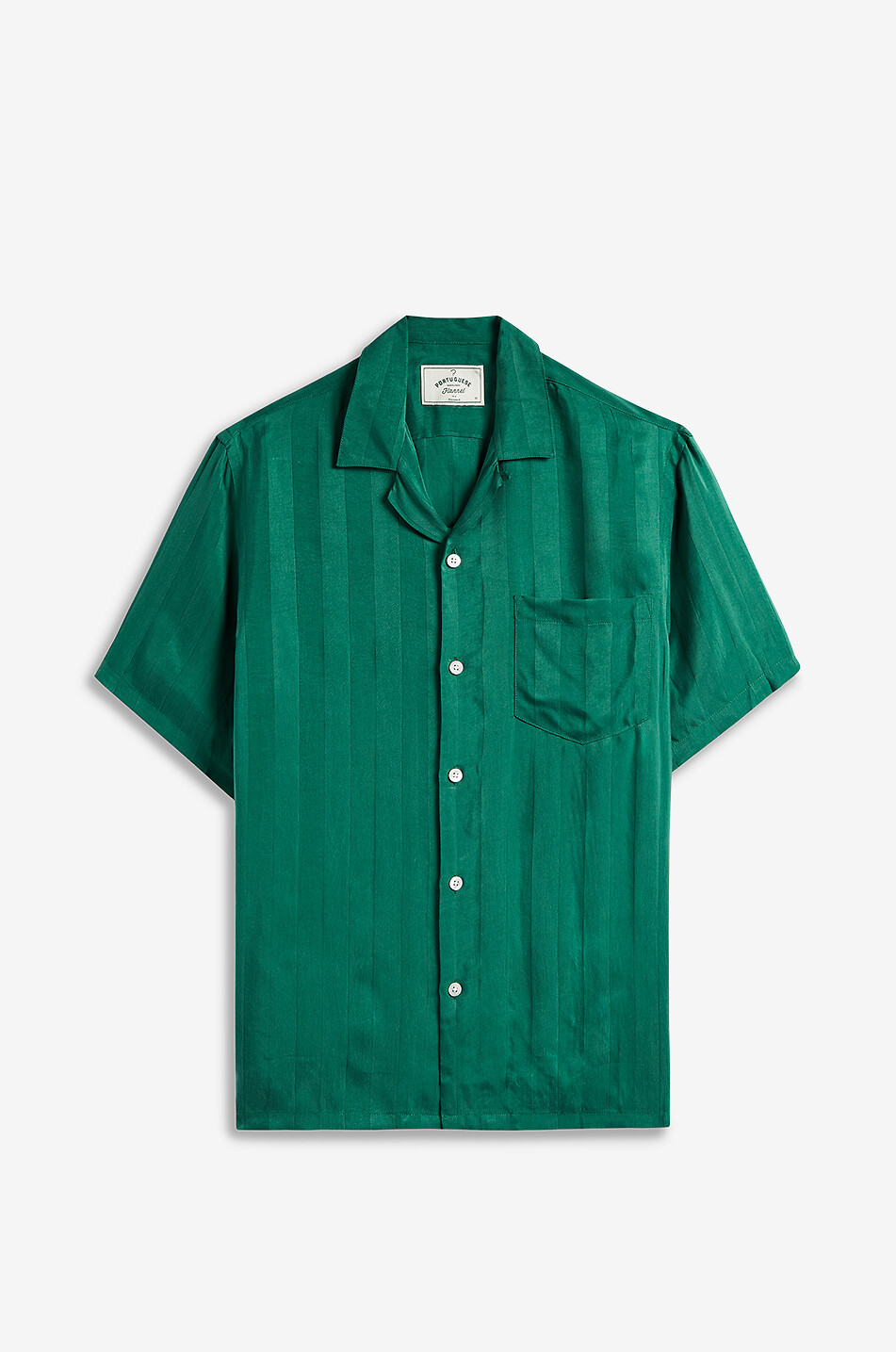 Jacquard-Hemd Cupro Stripe