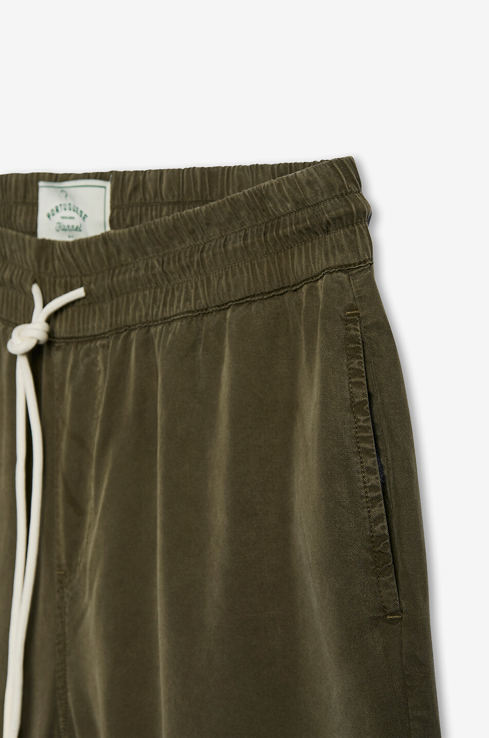 PORTUGUESE FLANNEL Dogtown twill shorts Men DARK GREEN 2