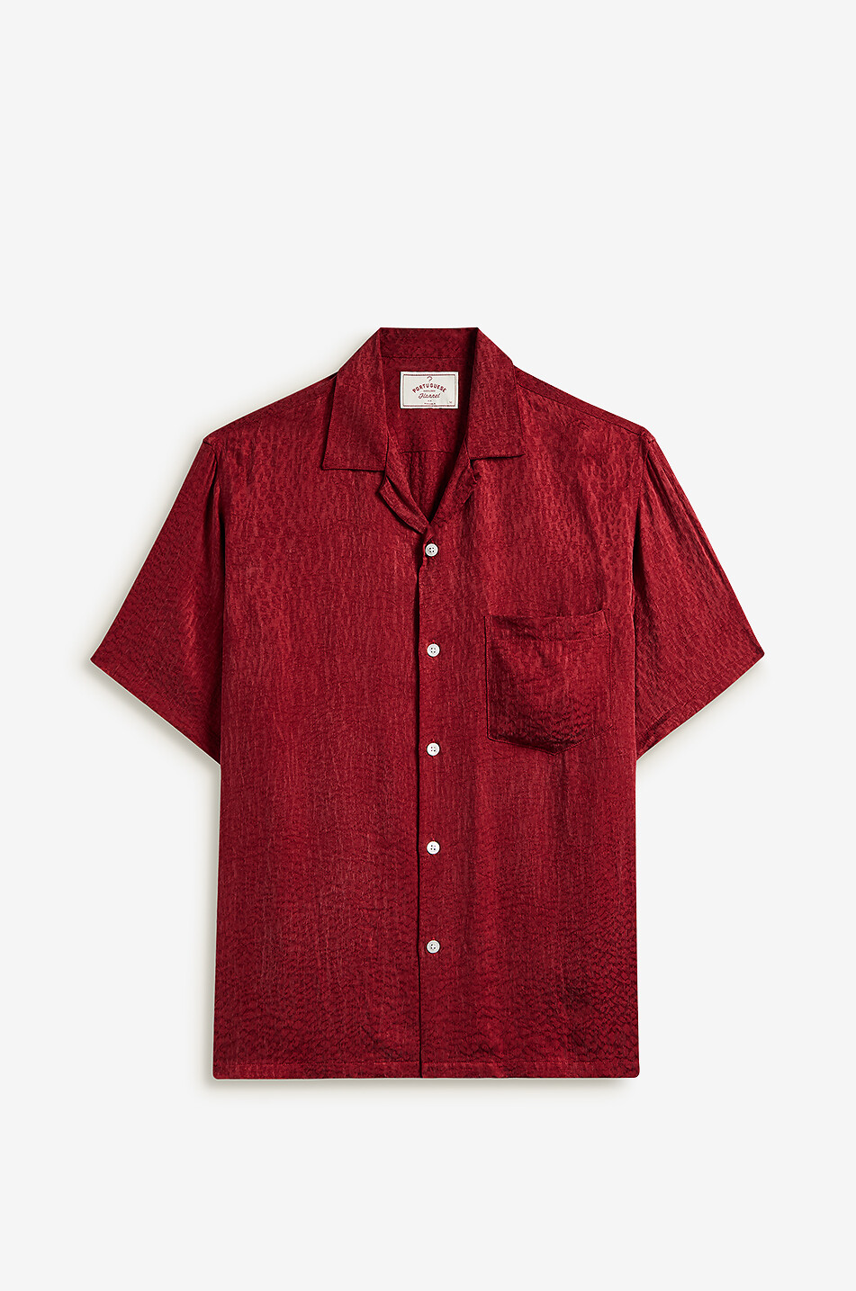 Kurzarm-Hemd aus Jacquard Finger Print
