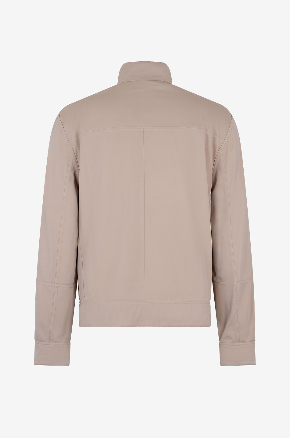 BRUNELLO CUCINELLI Bomber réversible en cuir nappa Homme BLANC CASSE 5