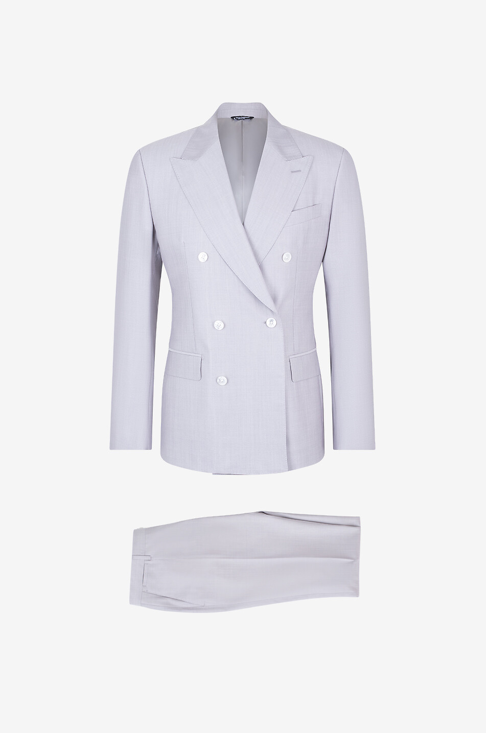 Sicilia double-breasted wool and silk suit