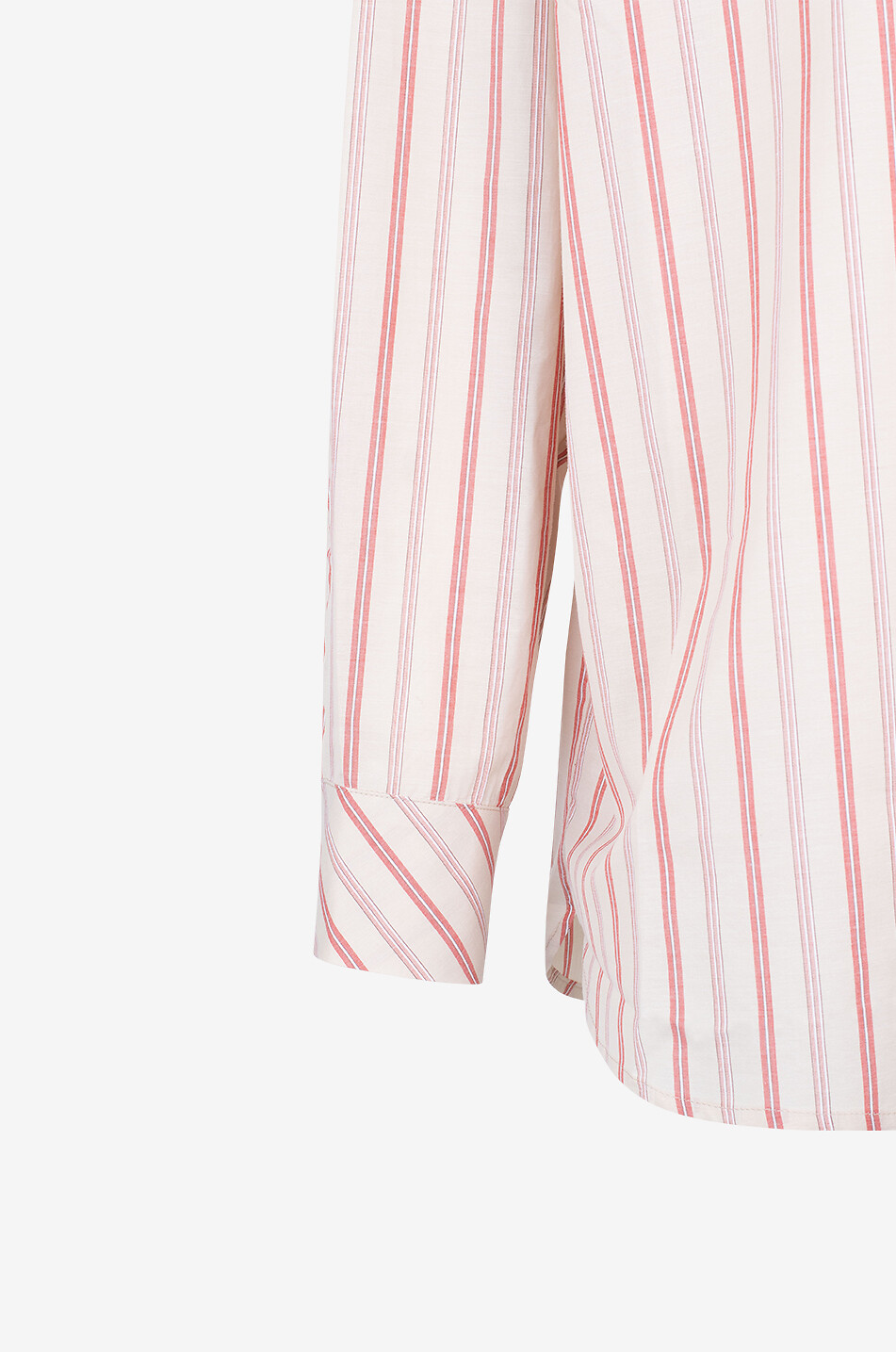 KING & TUCKFIELD Chemise oversize rayée en coton et soie Homme ROSE 3