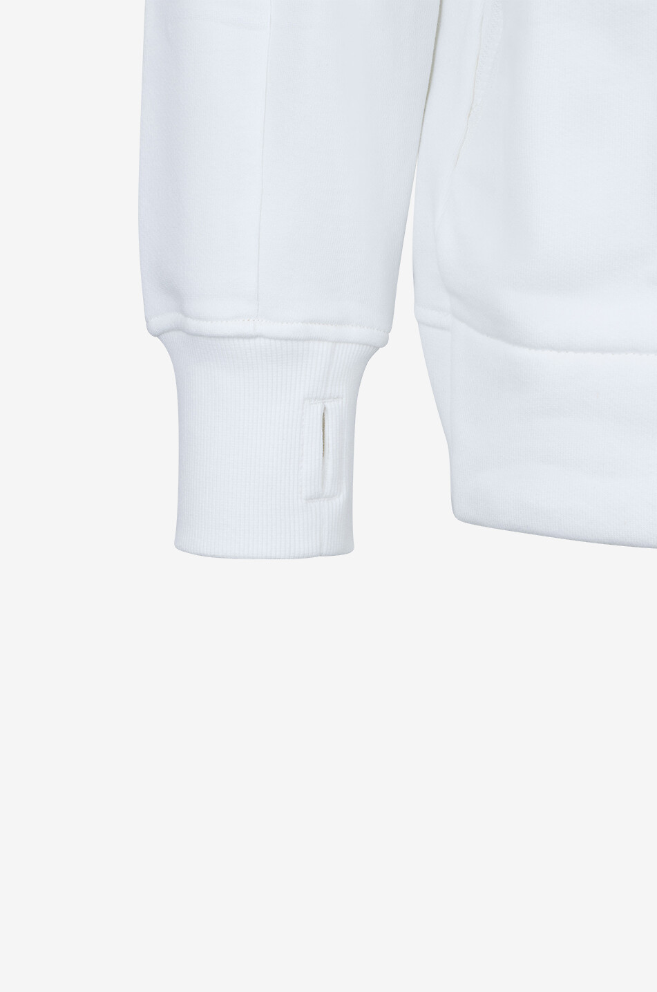 C.P. COMPANY Sweat-shirt zippé à capuche Diagonal Raised Fleece Goggle Homme BLANC 3