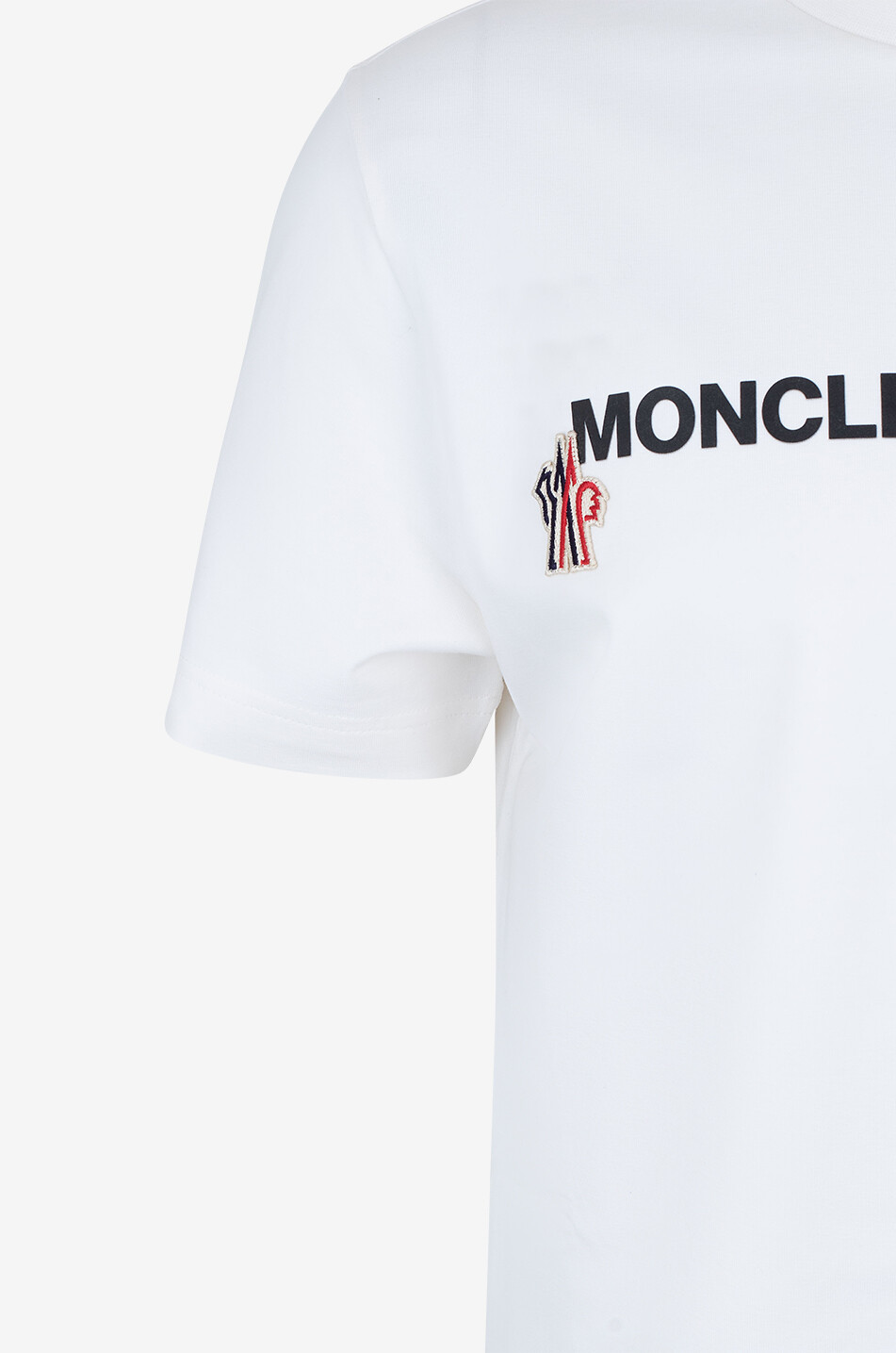 MONCLER GRENOBLE Coordinate and logo printed short-sleeved T-shirt Men WHITE 3