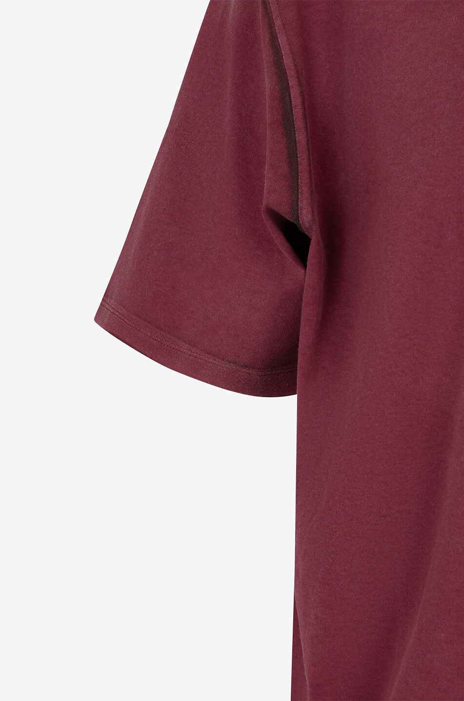 ALEXANDER McQUEEN Lässiges Kurzarm-T-Shirt Skull Overdyed Herren DUNKELROT 3