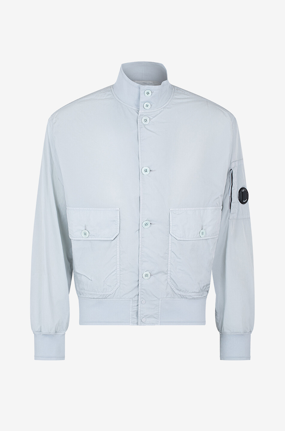 C.P. COMPANY Chrome-R Lens Medium short windproof jacket Men LIGHT GREY 1