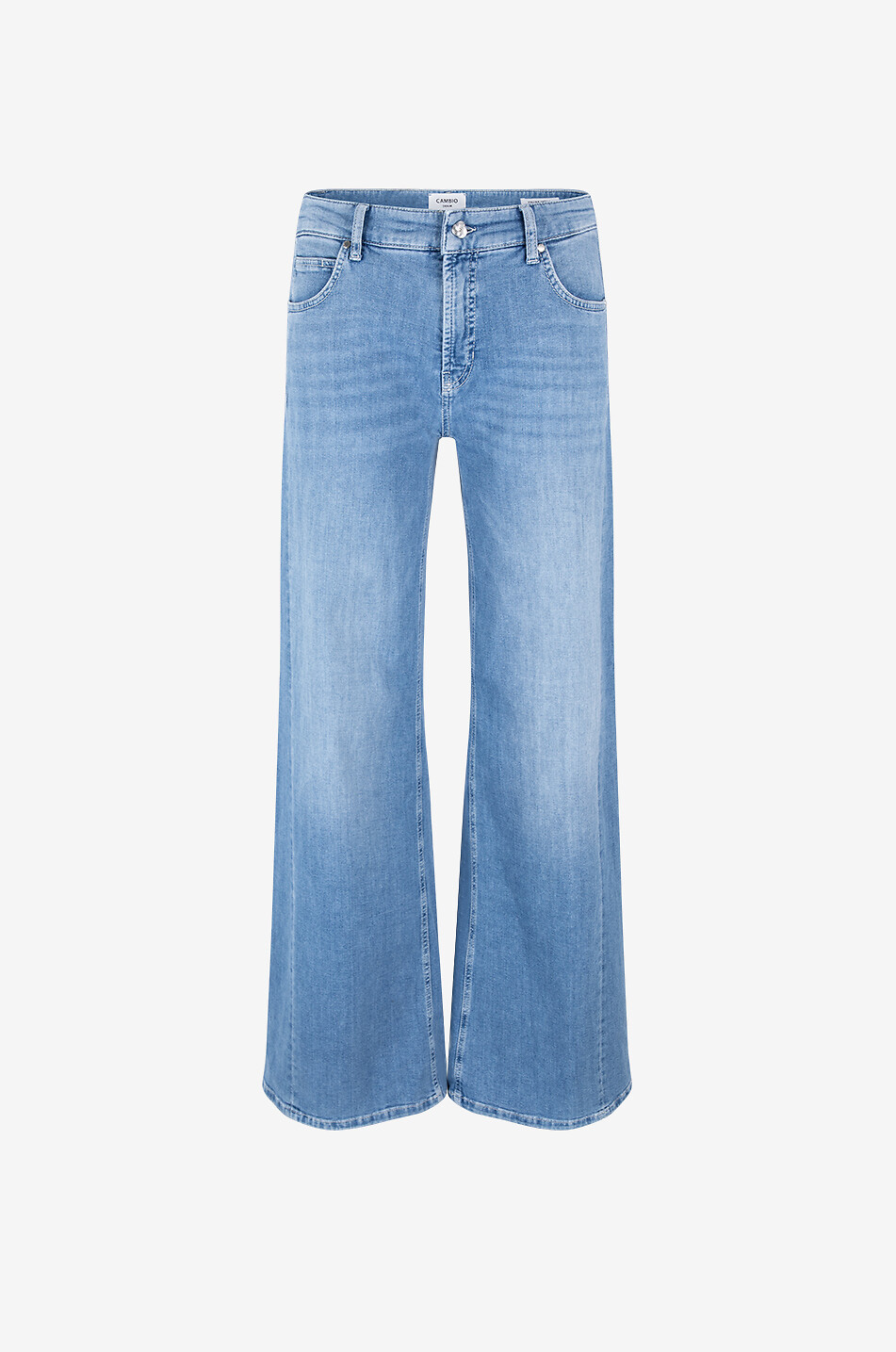 Baumwolljeans mit weitem Bein Palazzo Patch