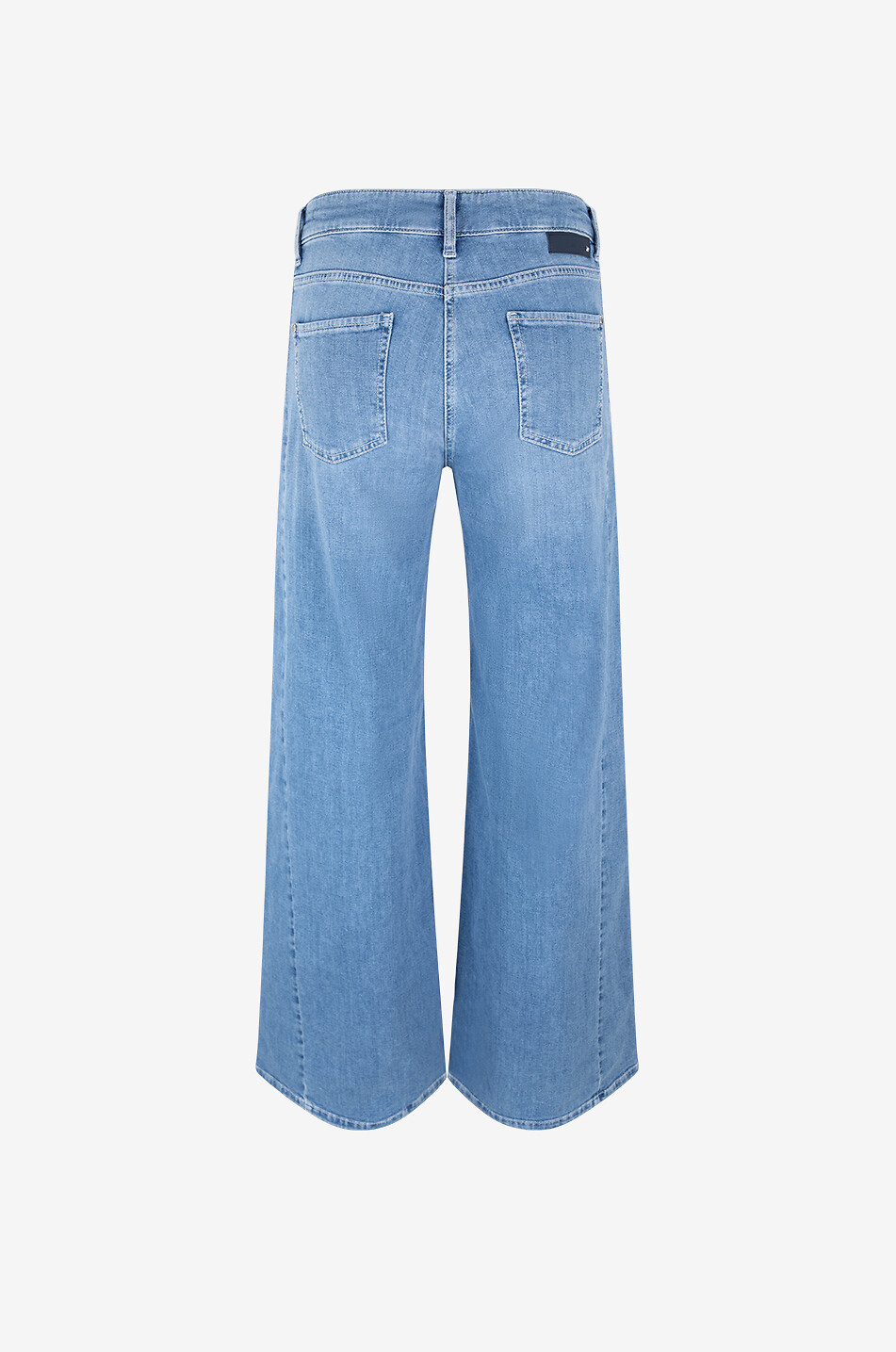 Baumwolljeans mit weitem Bein Palazzo Patch