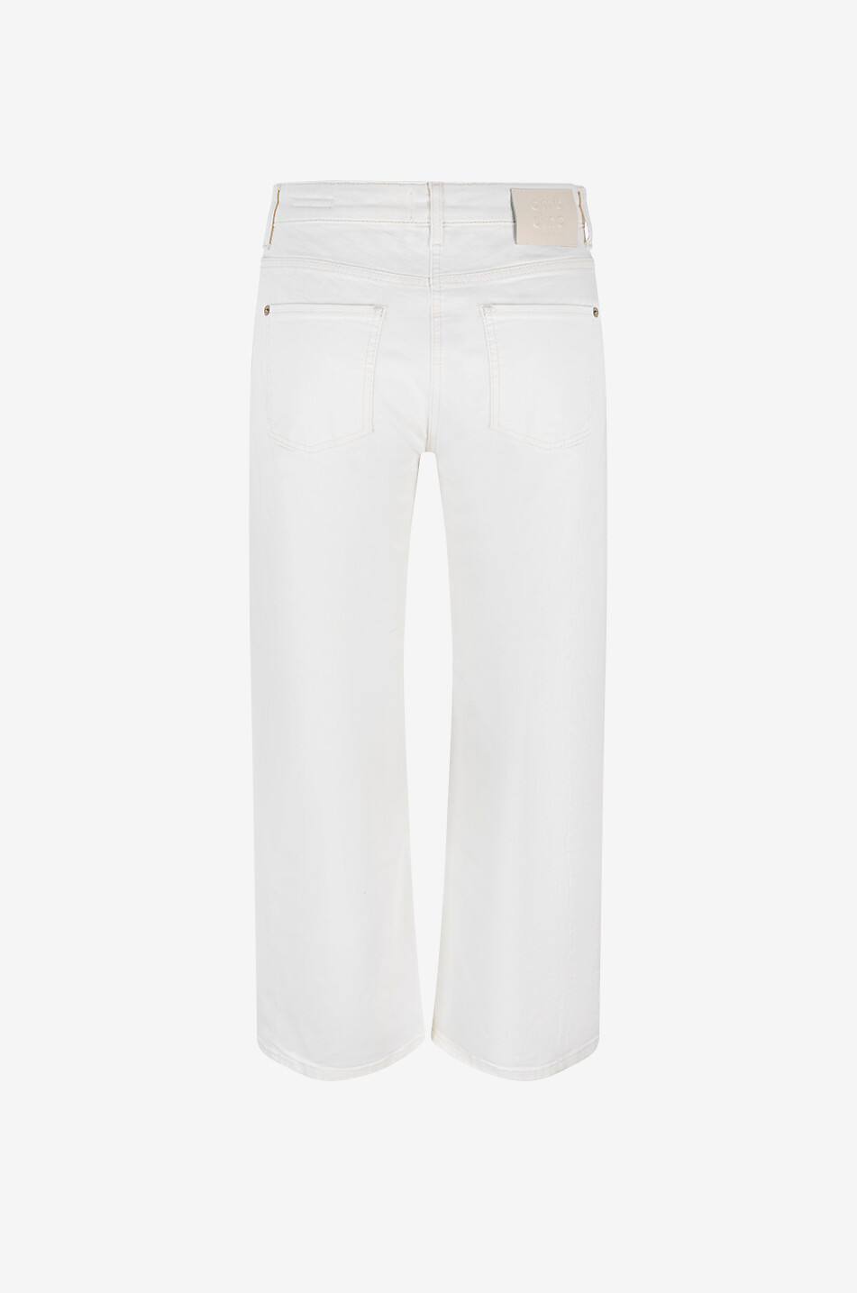 CAMBIO Jean large en coton Oria Femme BLANC CASSE 4