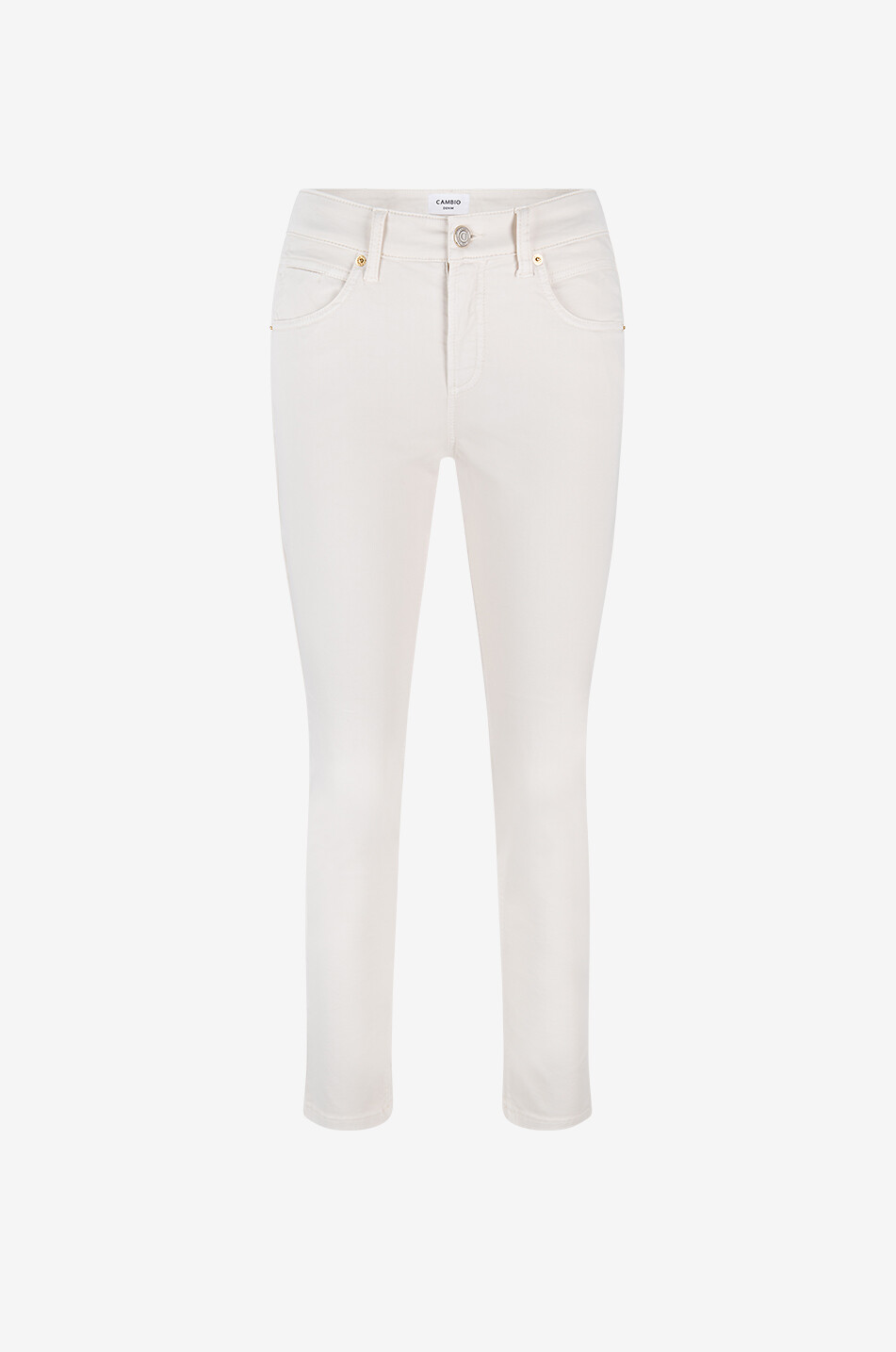 CAMBIO Piper Cropped cotton straight-leg jeans Women EGGSHELL 2
