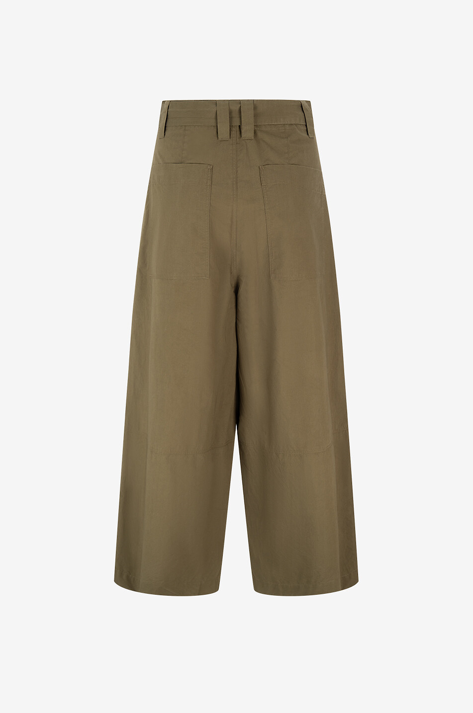 SOEUR Hose mit weitem Bein aus recycelter Baumwolle Dublin Damen KHAKI 2