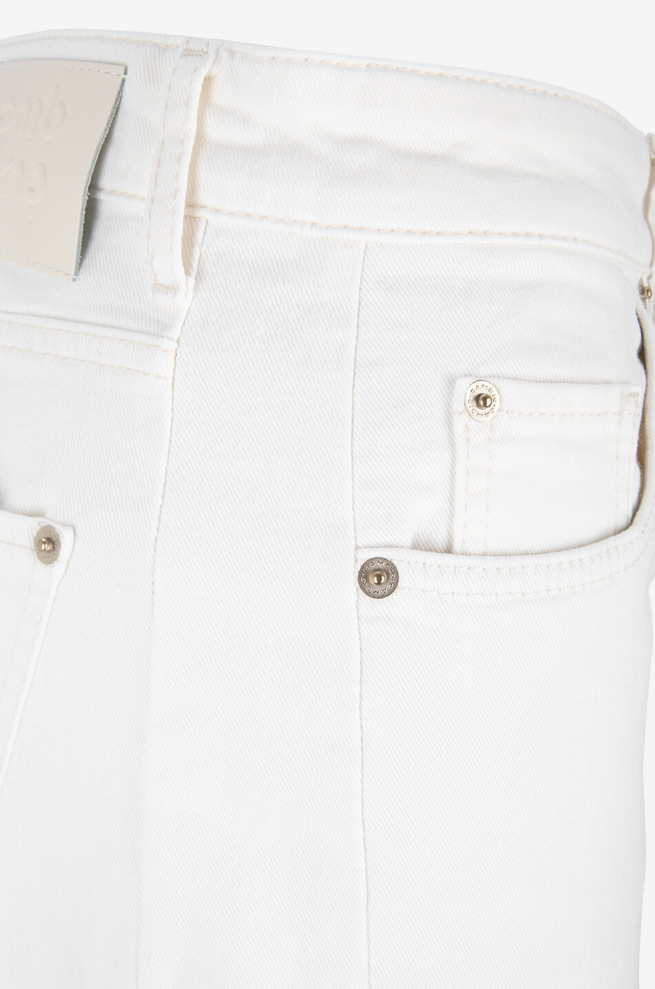 CAMBIO Jean large en coton Oria Femme BLANC CASSE 6