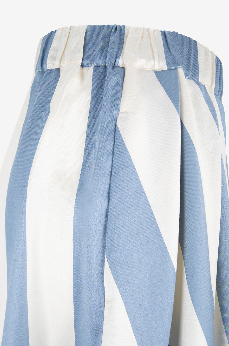 WEEKEND MAX MARA Gestreifter Midi-Faltenrock Vidim Damen MITTELBLAU 3