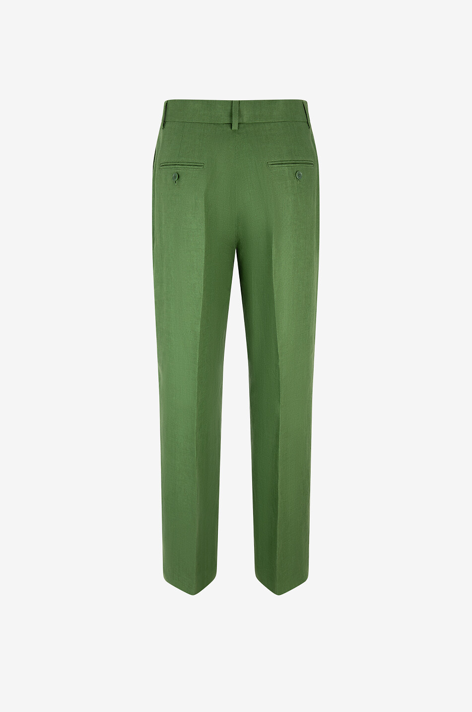 WEEKEND MAX MARA Malizia classic linen trousers Women GREEN 2