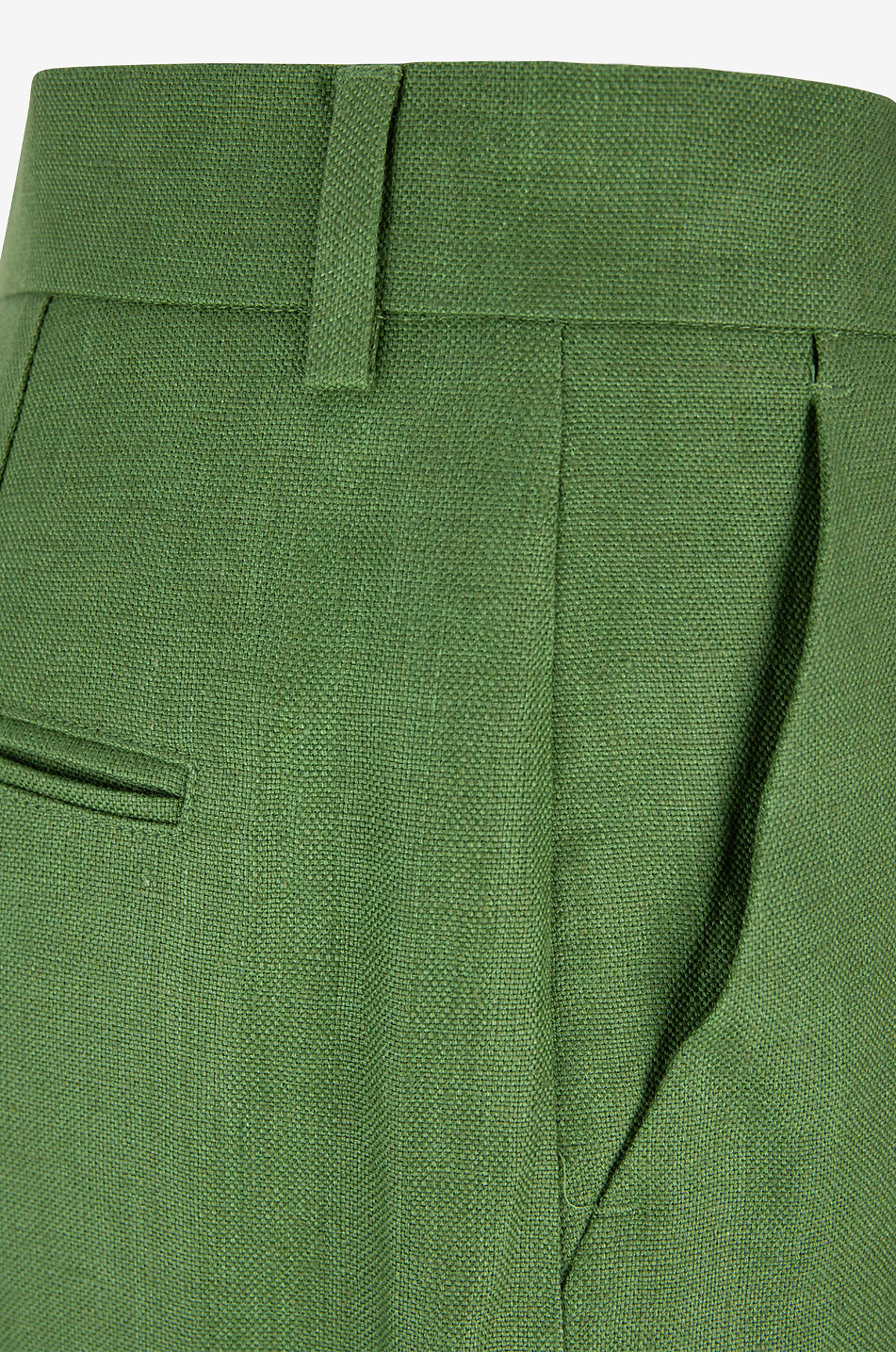 WEEKEND MAX MARA Malizia classic linen trousers Women GREEN 3