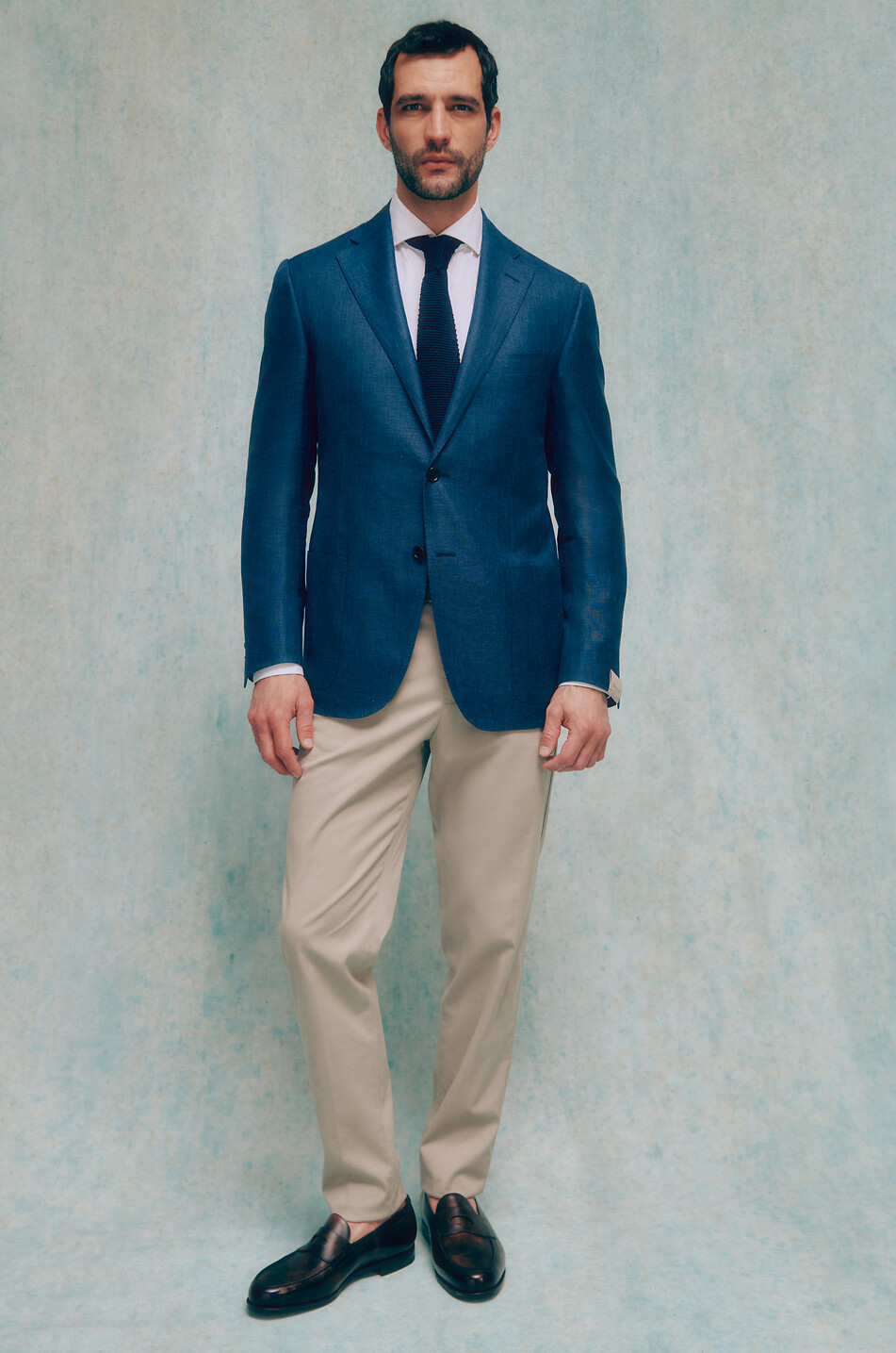 FINAMORE Edoardo cotton long-sleeved shirt Men WHITE 3