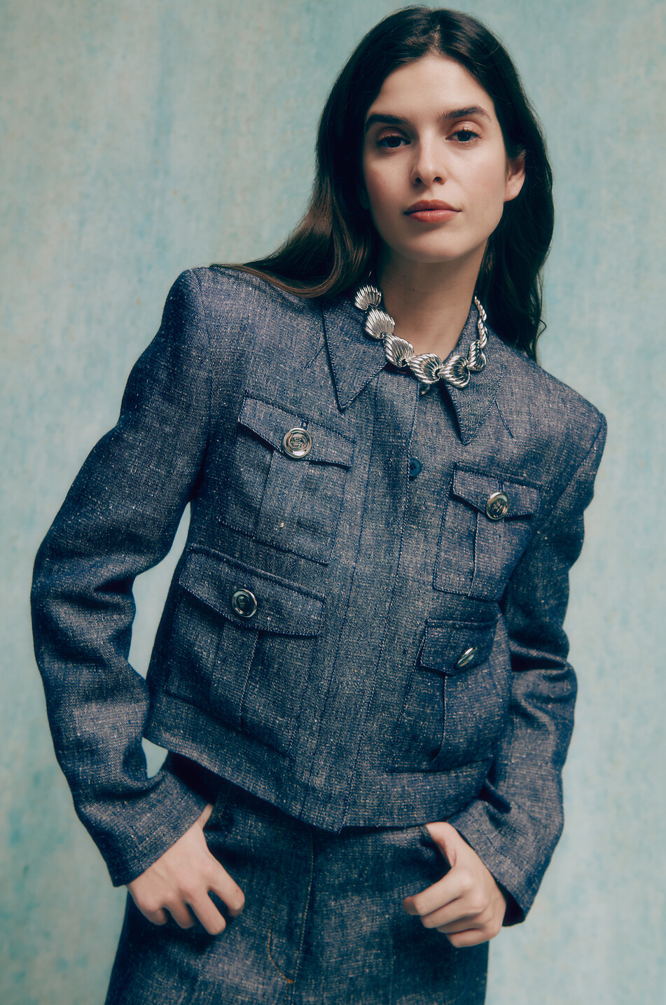 Collier ras du cou argenté Julietta x Cassetto JC2