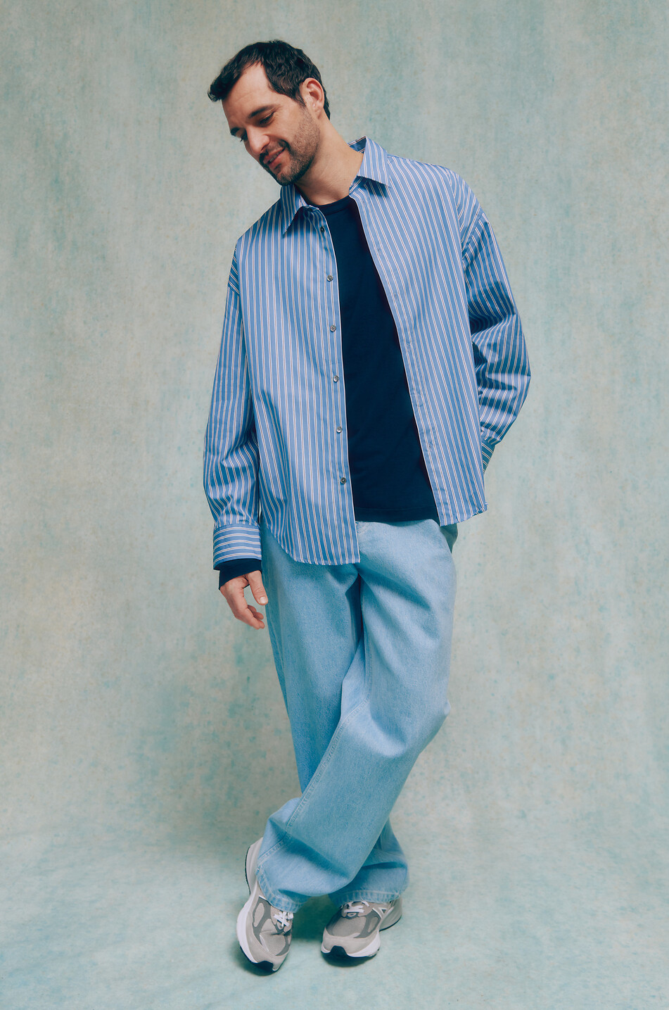 ABOUT:BLANK Ausgewaschene Baggy-Jeans Relaxed Light Wash Herren BLAU 3