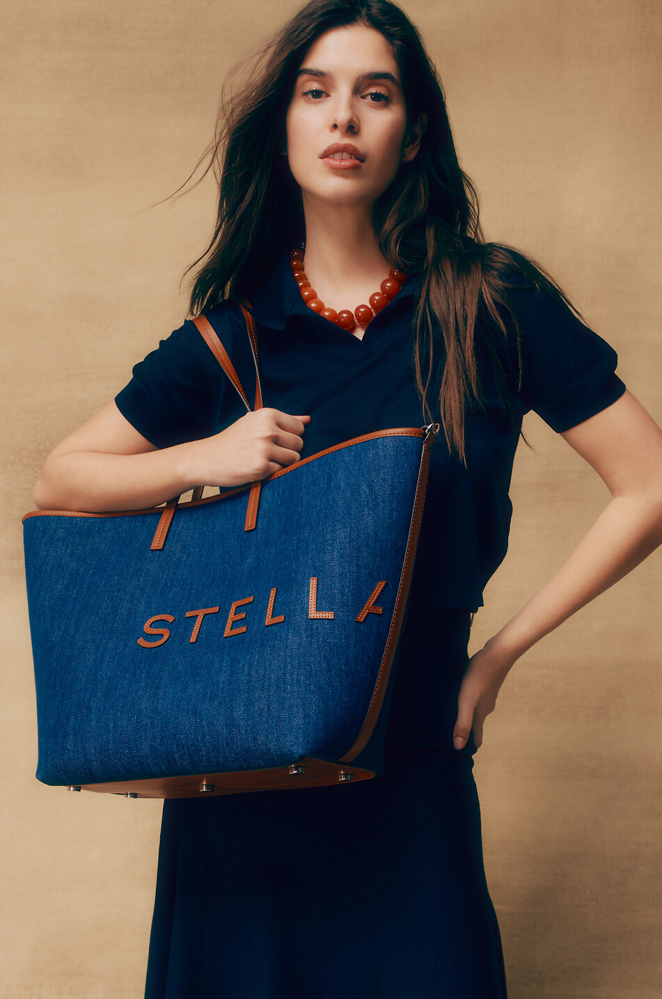 Sac cabas en denim SMC Large E/W