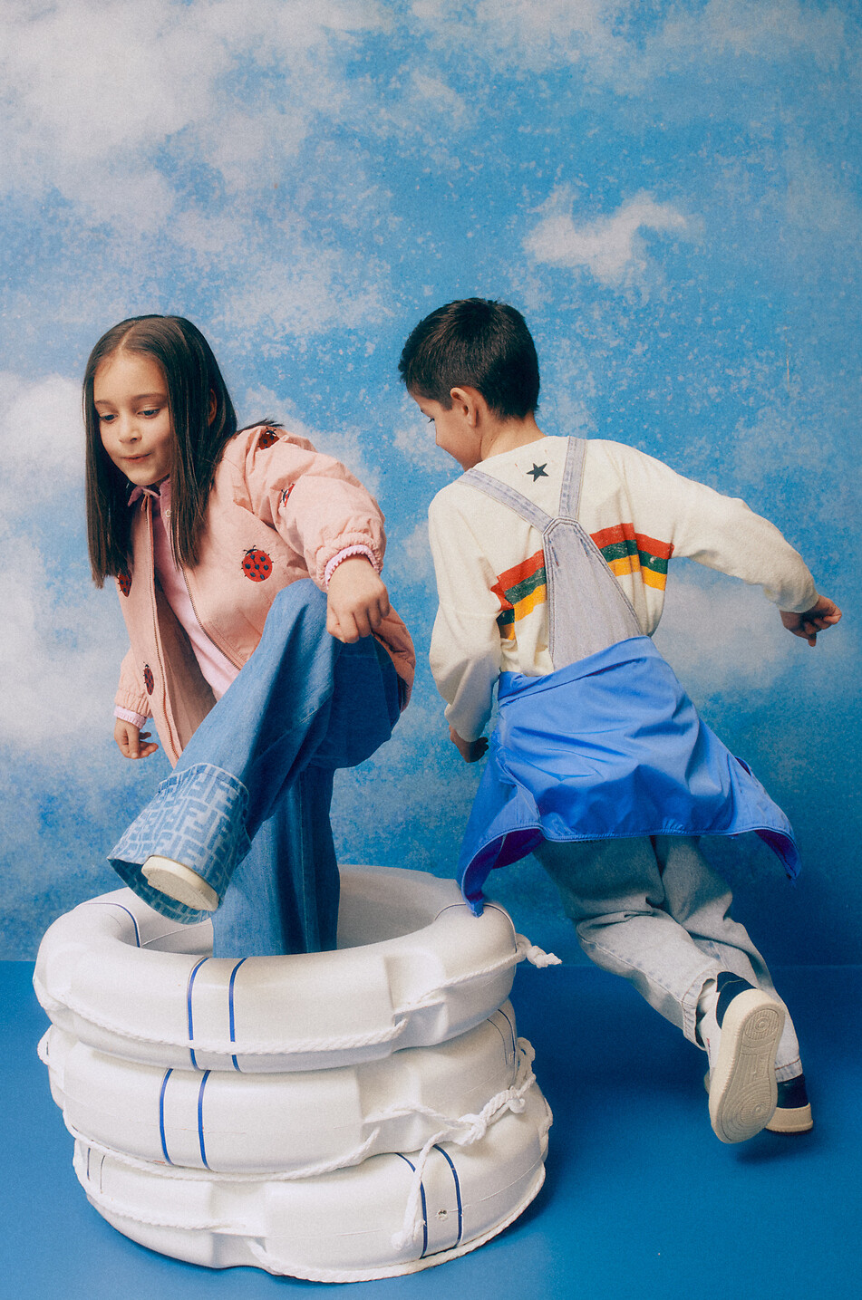 POLO RALPH LAUREN Verpackbare Windjacke mit Kapuze für Jungen Pony Junge BLAU 3