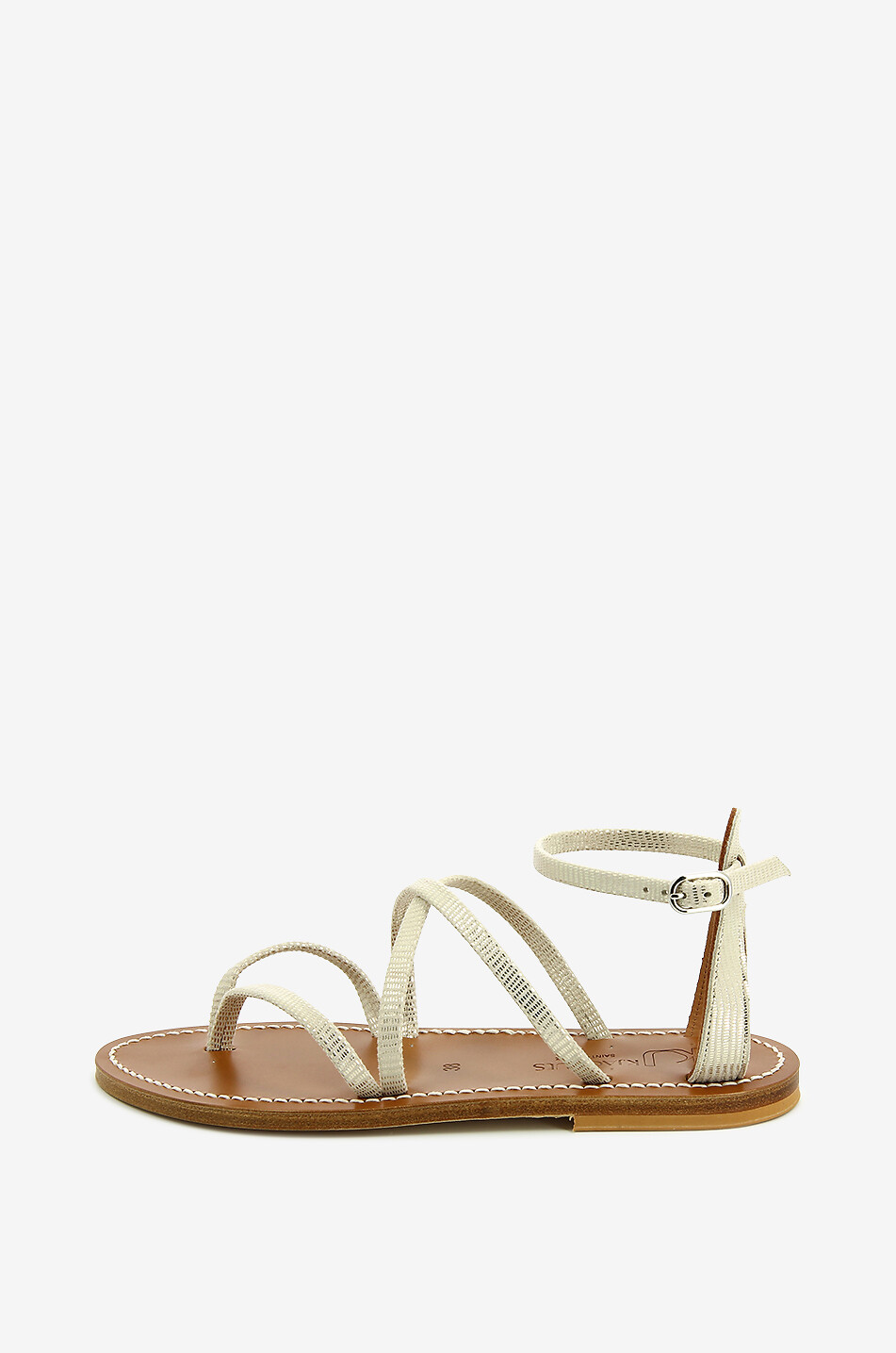 K JACQUES Sandales en cuir Epicure Femme DORE 3