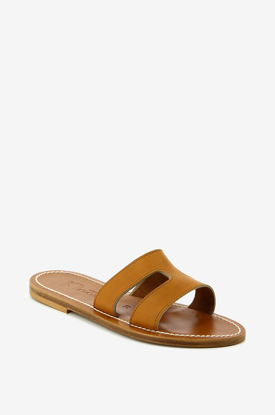 K JACQUES Mules en cuir Menandrepyr Femme MARRON CLAIR 1