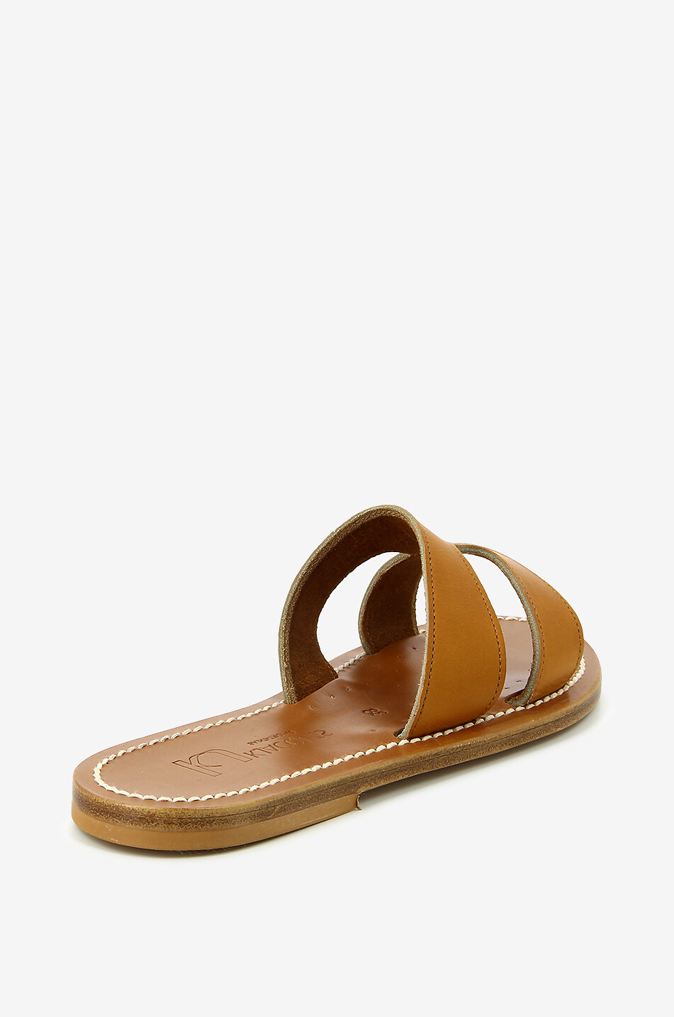 K JACQUES Mules en cuir Menandrepyr Femme MARRON CLAIR 4