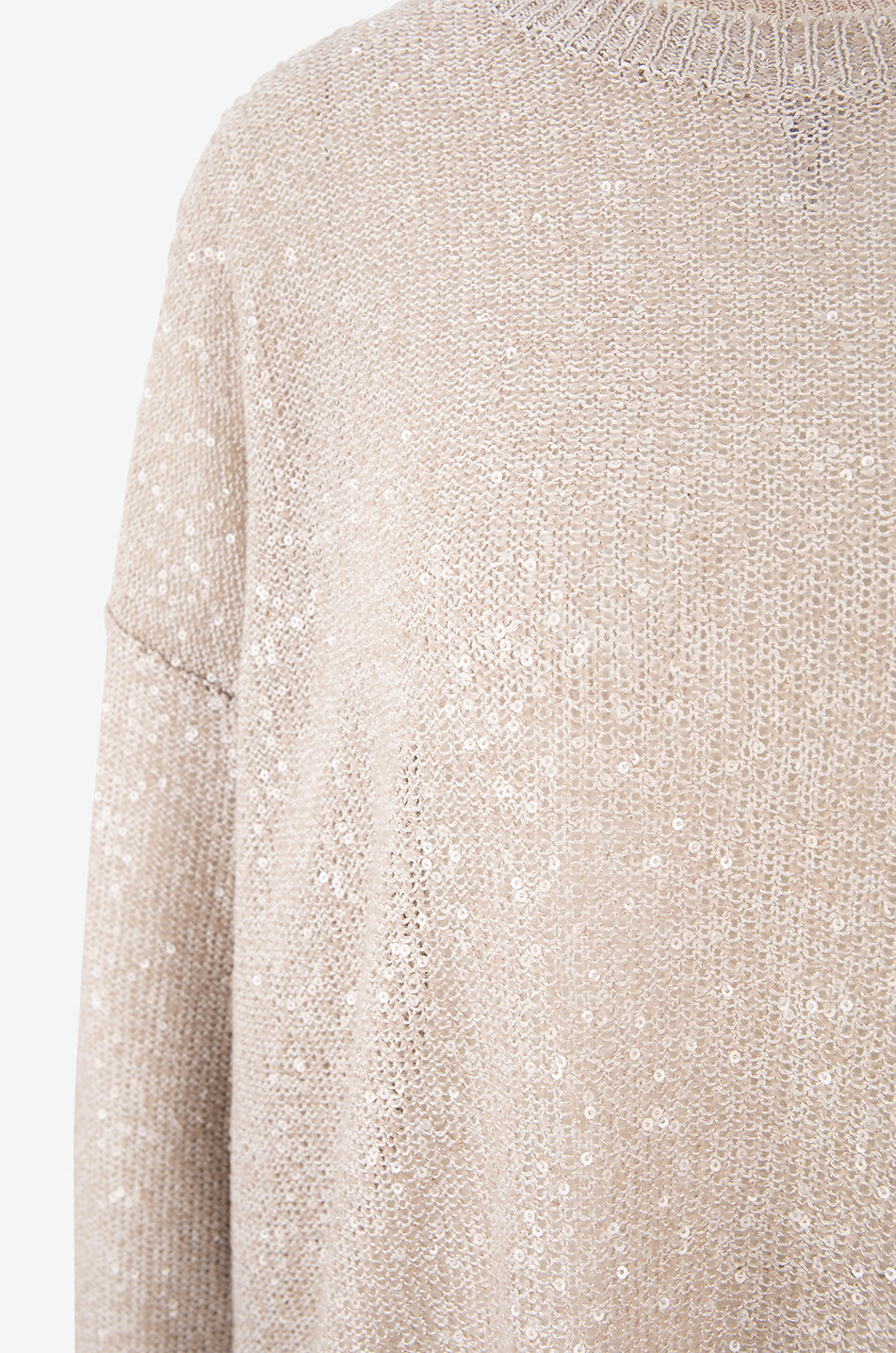 BRUNELLO CUCINELLI Boxy-Pullover aus Leinen und Kaschmir Dazzling Damen Hellbeige 3