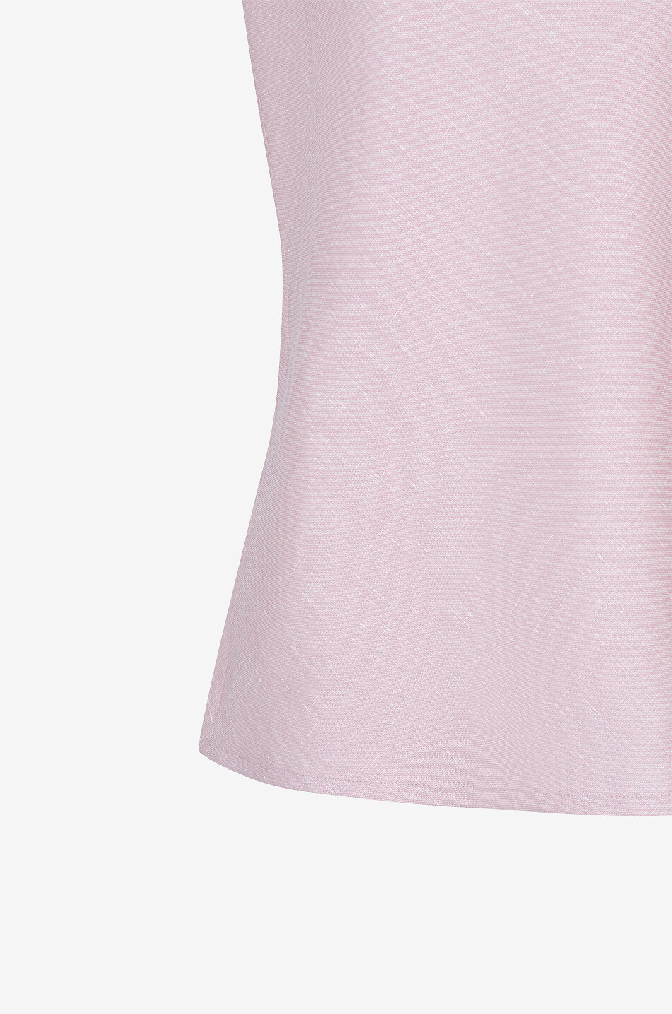 MANZONI 24 Top sans manches en lin et laine Femme ROSE CLAIR 3