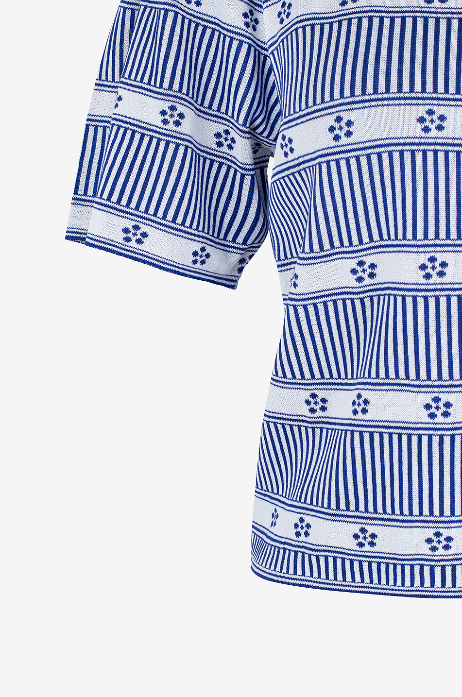 MOLLI Kurzärmeliges Top aus Baumwolle und Viskose Camelia Damen BLAU 3