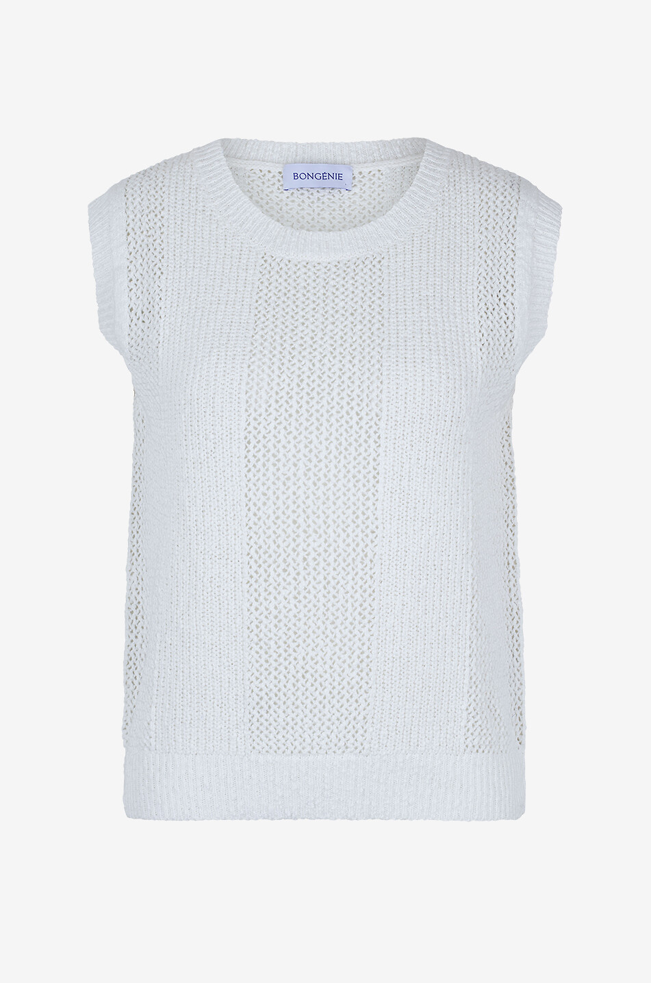 Luftiger ärmelloser Baumwollpullover