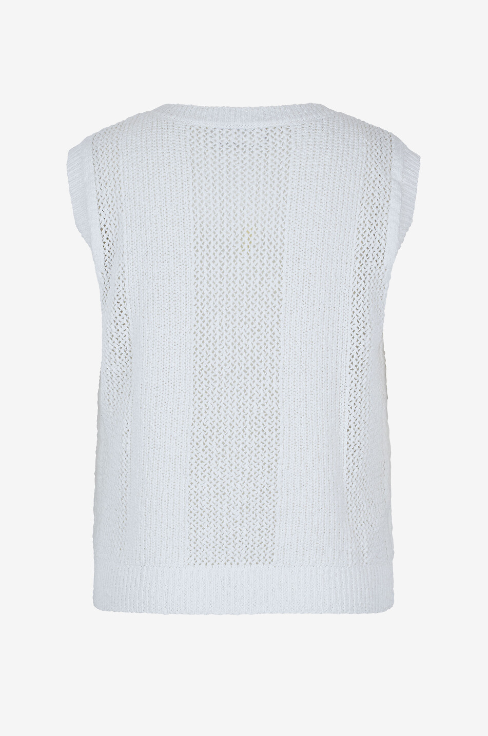 Luftiger ärmelloser Baumwollpullover