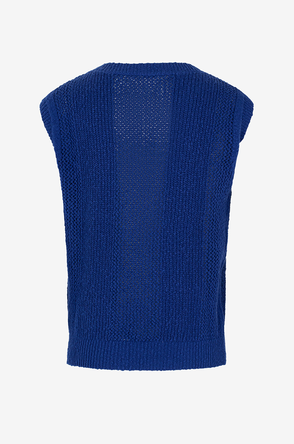 Luftiger ärmelloser Baumwollpullover