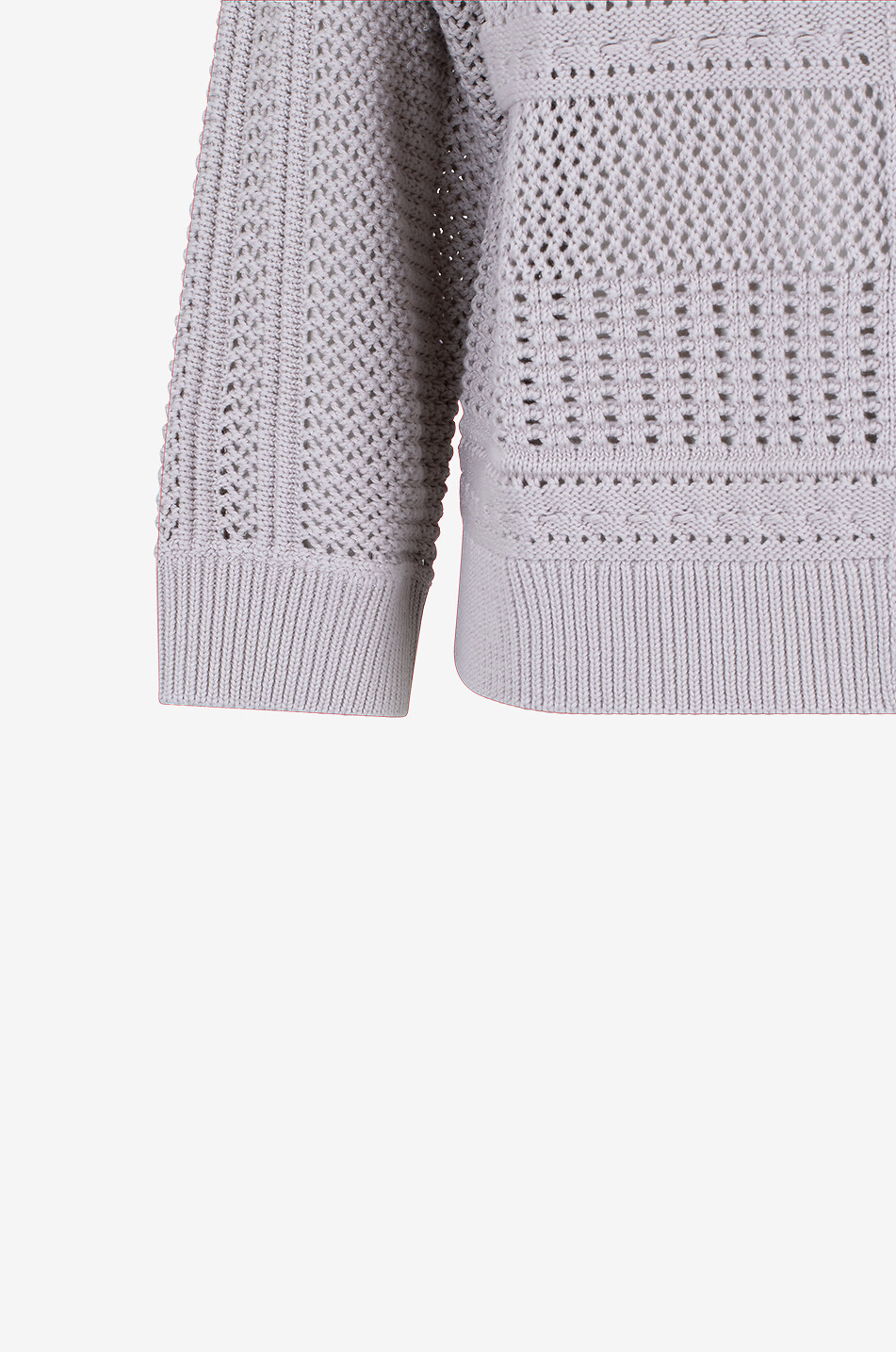 BONGÉNIE Cardigan ajouré boutonné à col V en coton Femme BEIGE 3