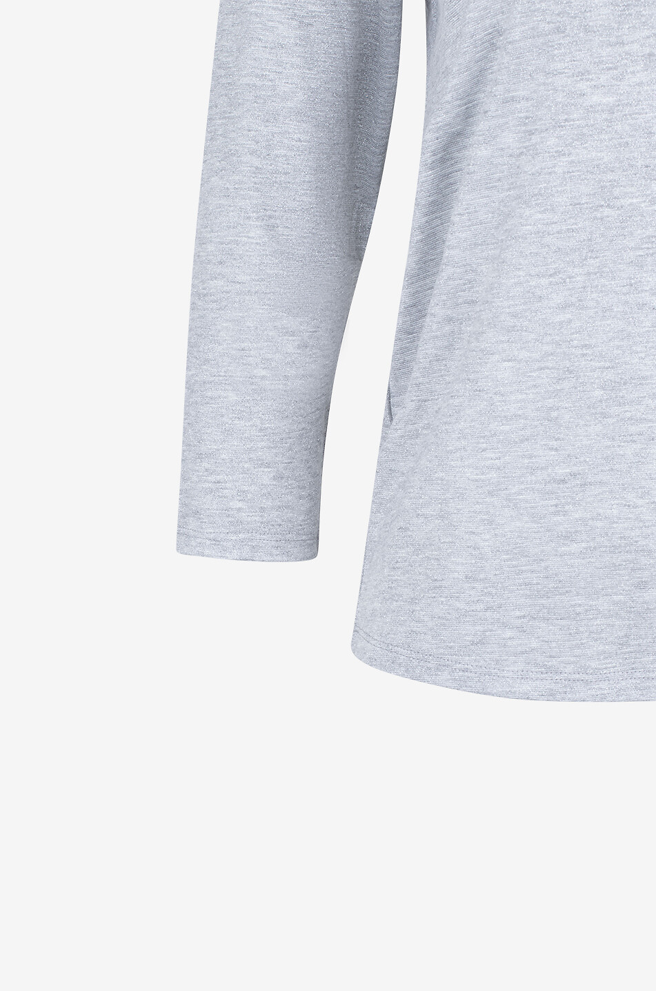 BONGENIE 3/4 sleeve glittering T-shirt Women GREY 3