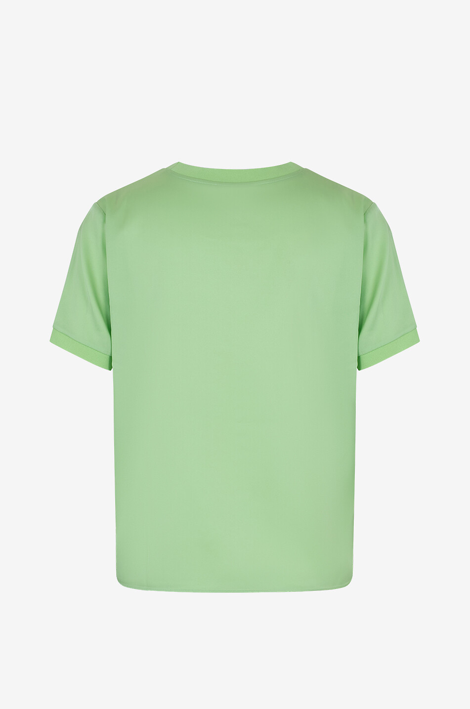 BONGÉNIE T-shirt boxy en satin de soie Femme VERT CLAIR 2