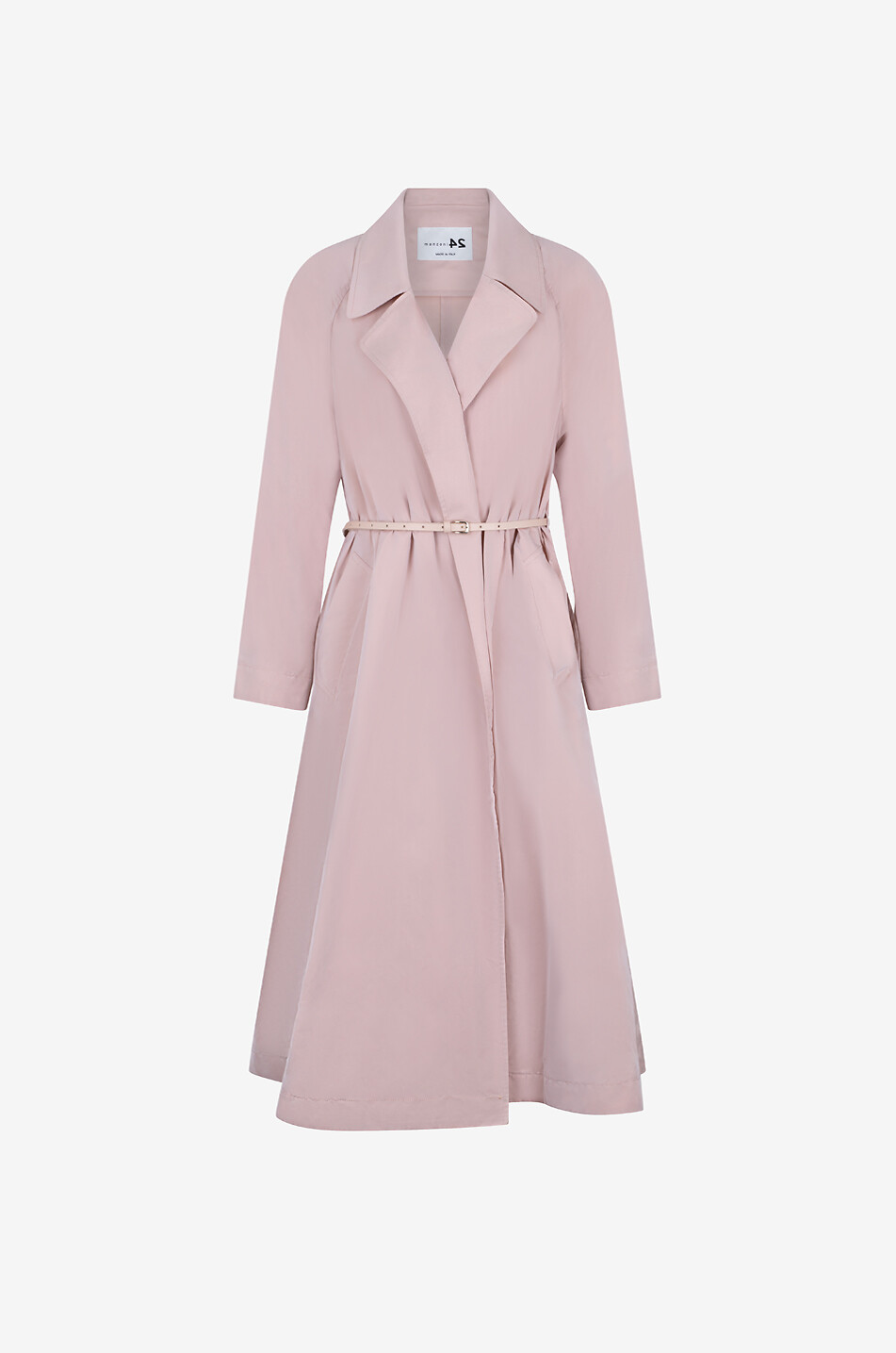 MANZONI 24 Long technical fabric trench coat Women LIGHT PINK 1